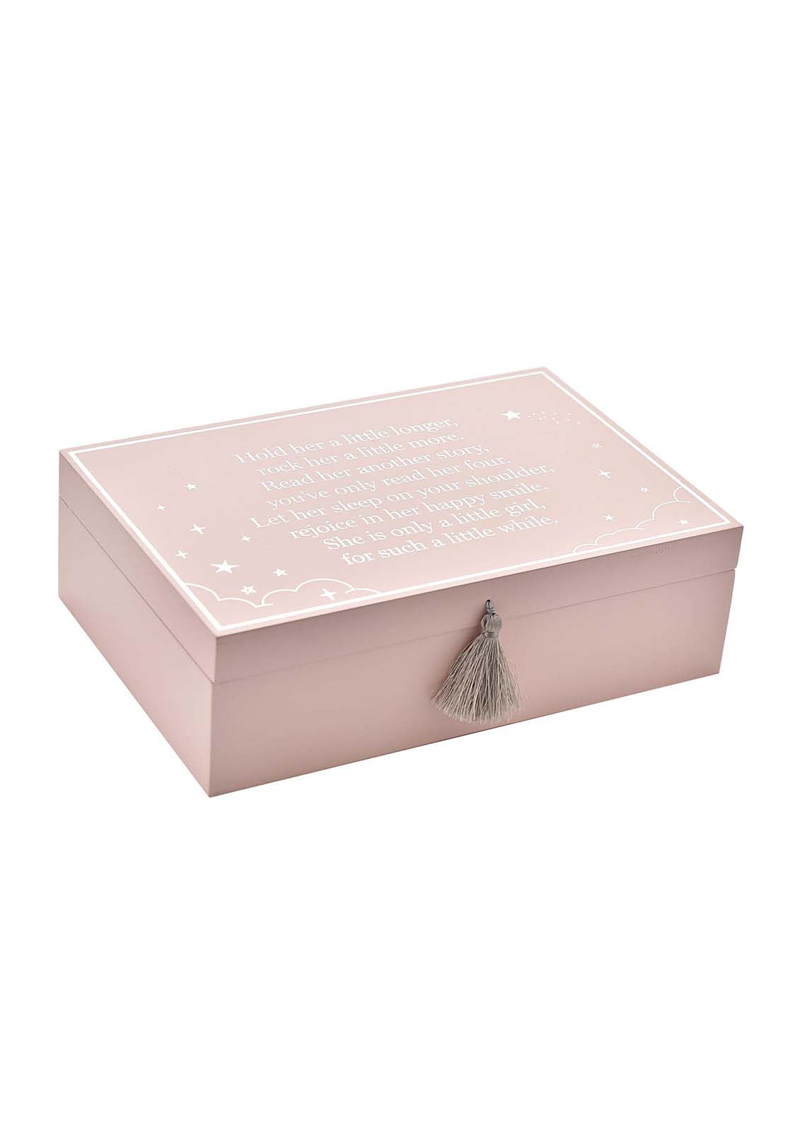 The Home Collection Wooden Keepsake Box - Pink 1 Shaws Department Stores