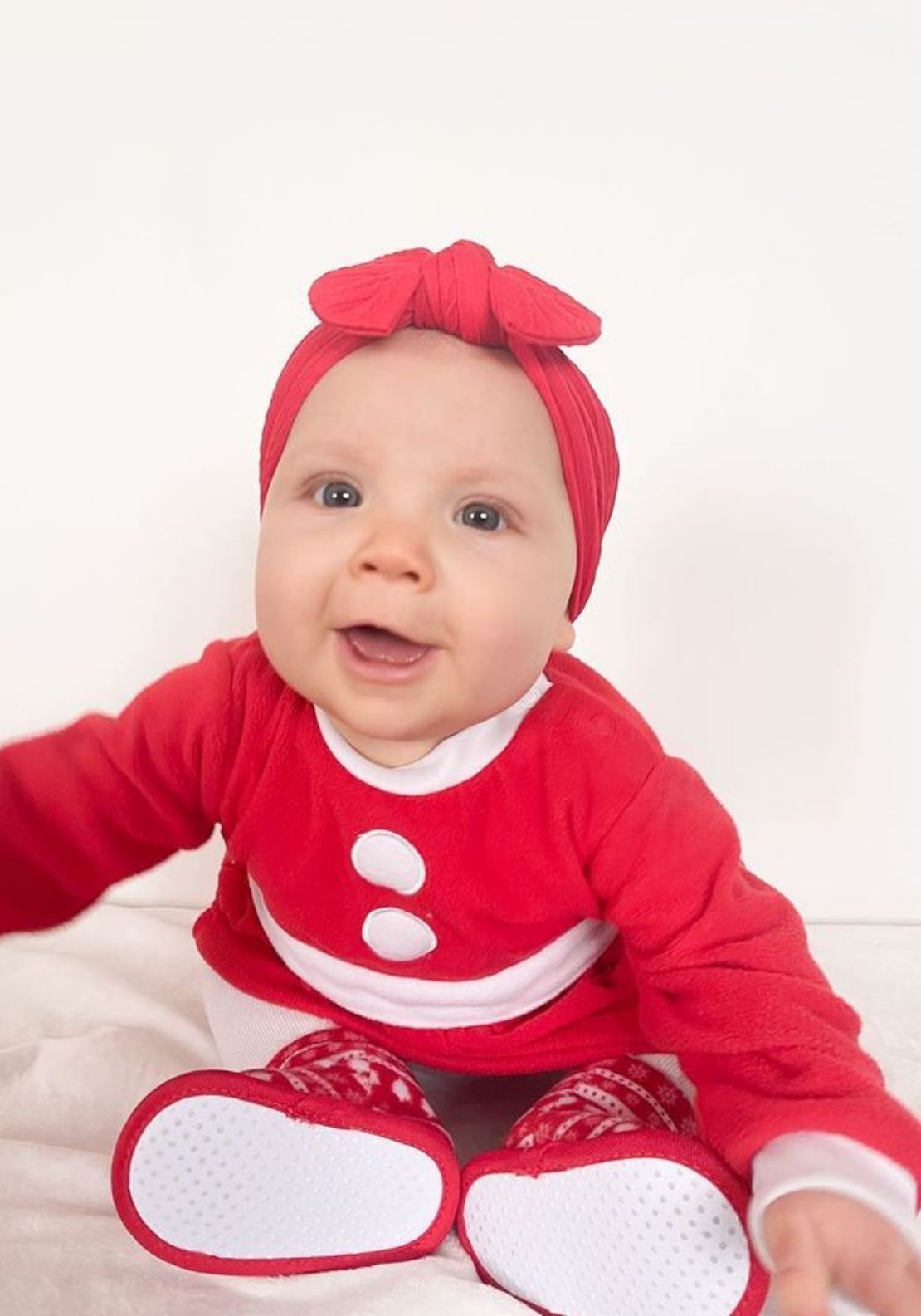 Ziggle Top Bow Turban Headband - Red 2 Shaws Department Stores