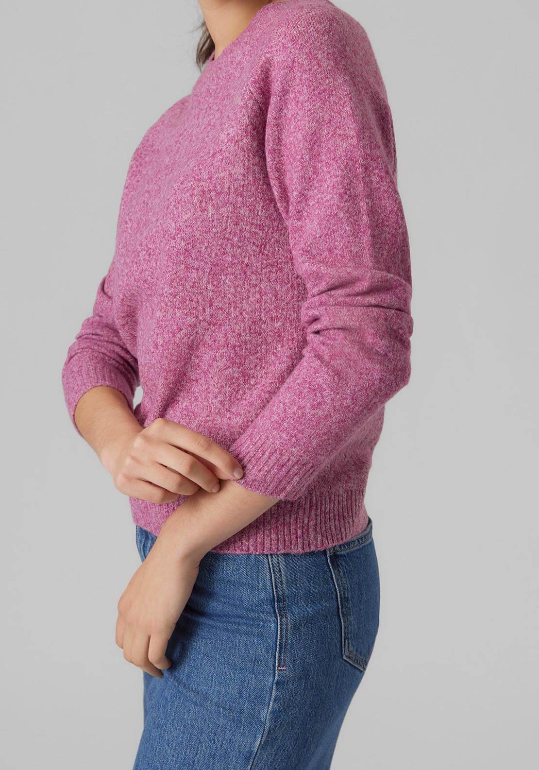 Vero Moda Pullover Jumper - Pink 4 Shaws Department Stores