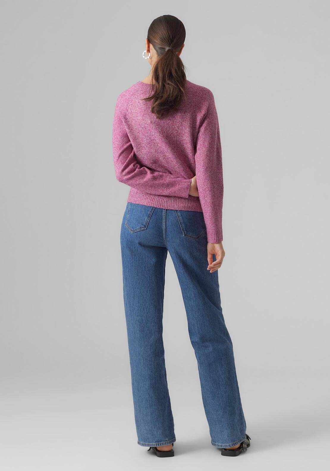 Vero Moda Pullover Jumper - Pink 3 Shaws Department Stores