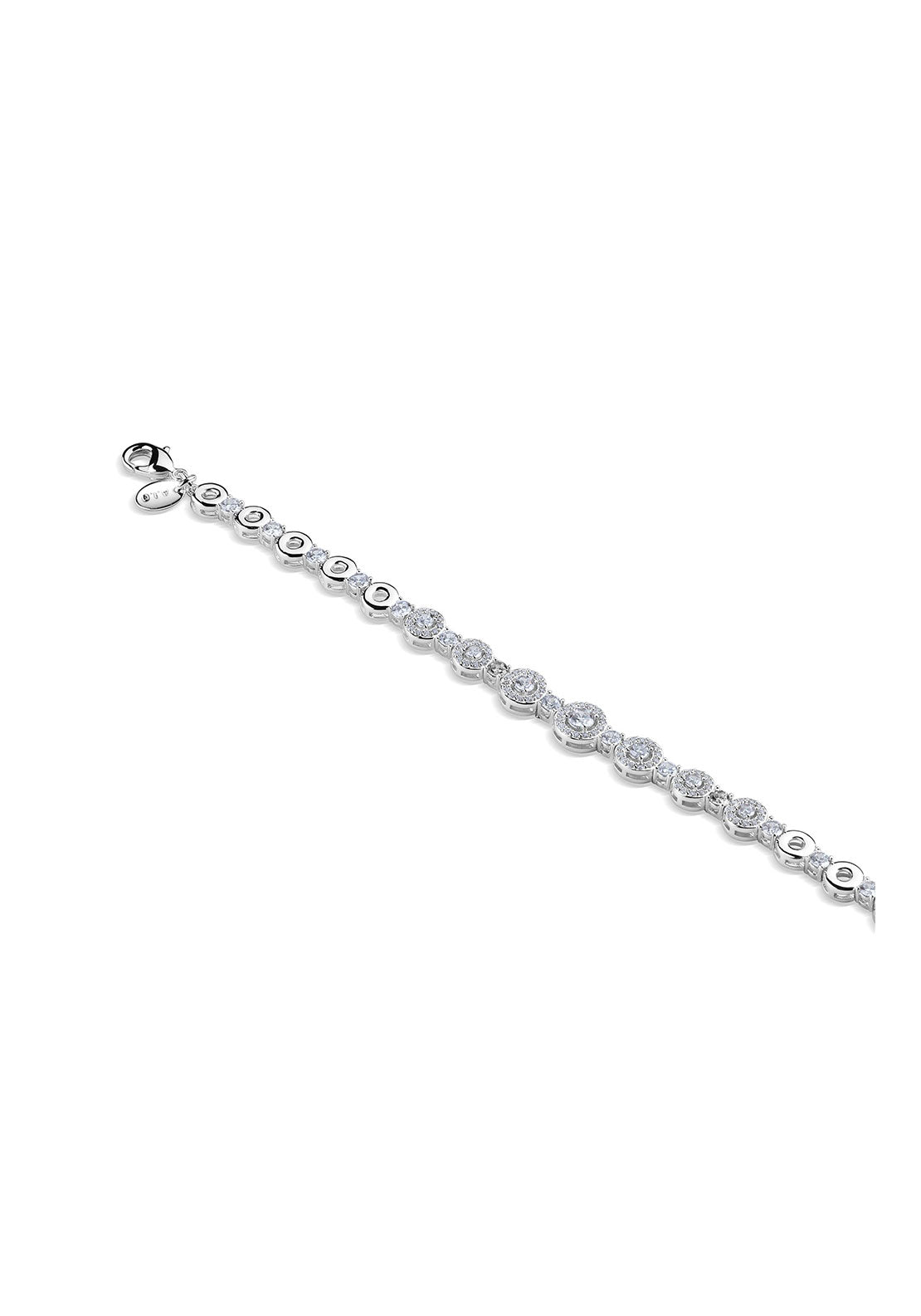 Newbridge Jewellery Petite Cubic Zirconia Bracelet - Silver 2 Shaws Department Stores