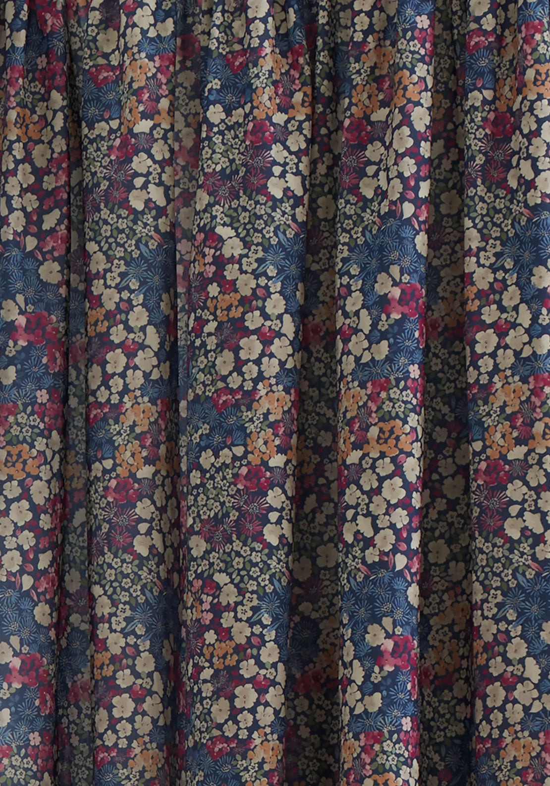Heather &amp; Ferne Esther Curtain - Navy 3 Shaws Department Stores