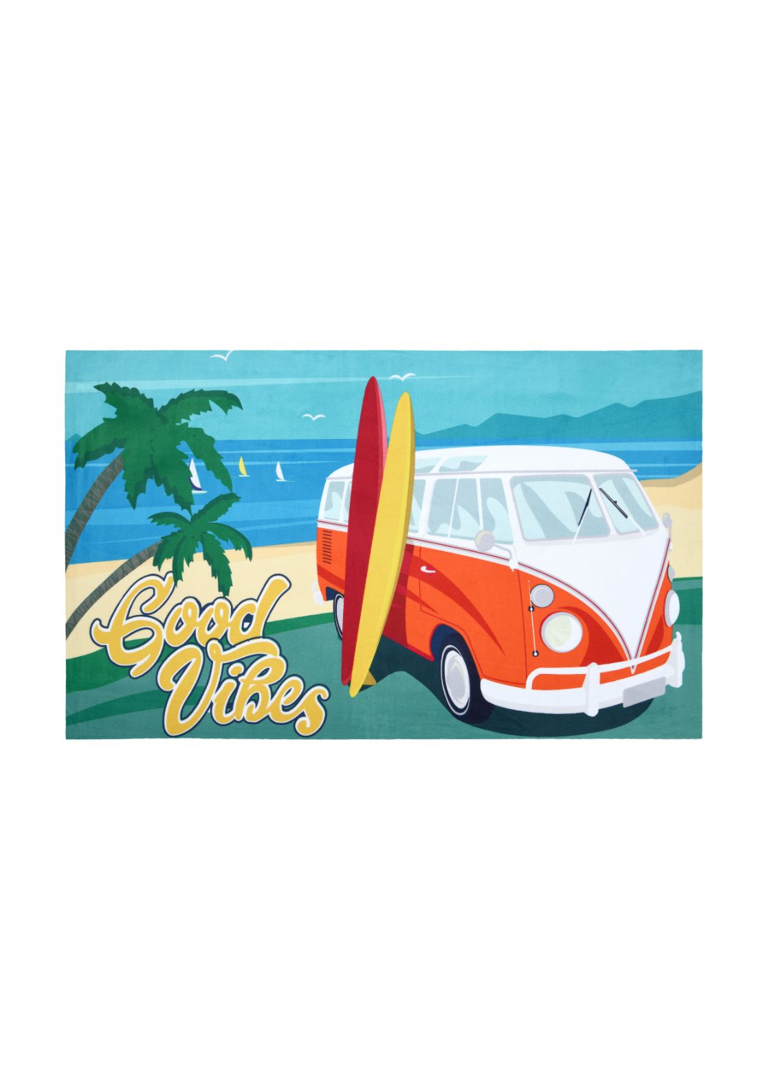 The Home Collection Good Vibes Printed Floor Mat - Multicolore 1 Shaws Department Stores