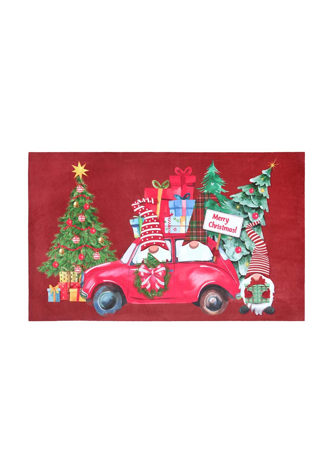 The Home Christmas Klaus Rouge Doormat - Multi 1 Shaws Department Stores