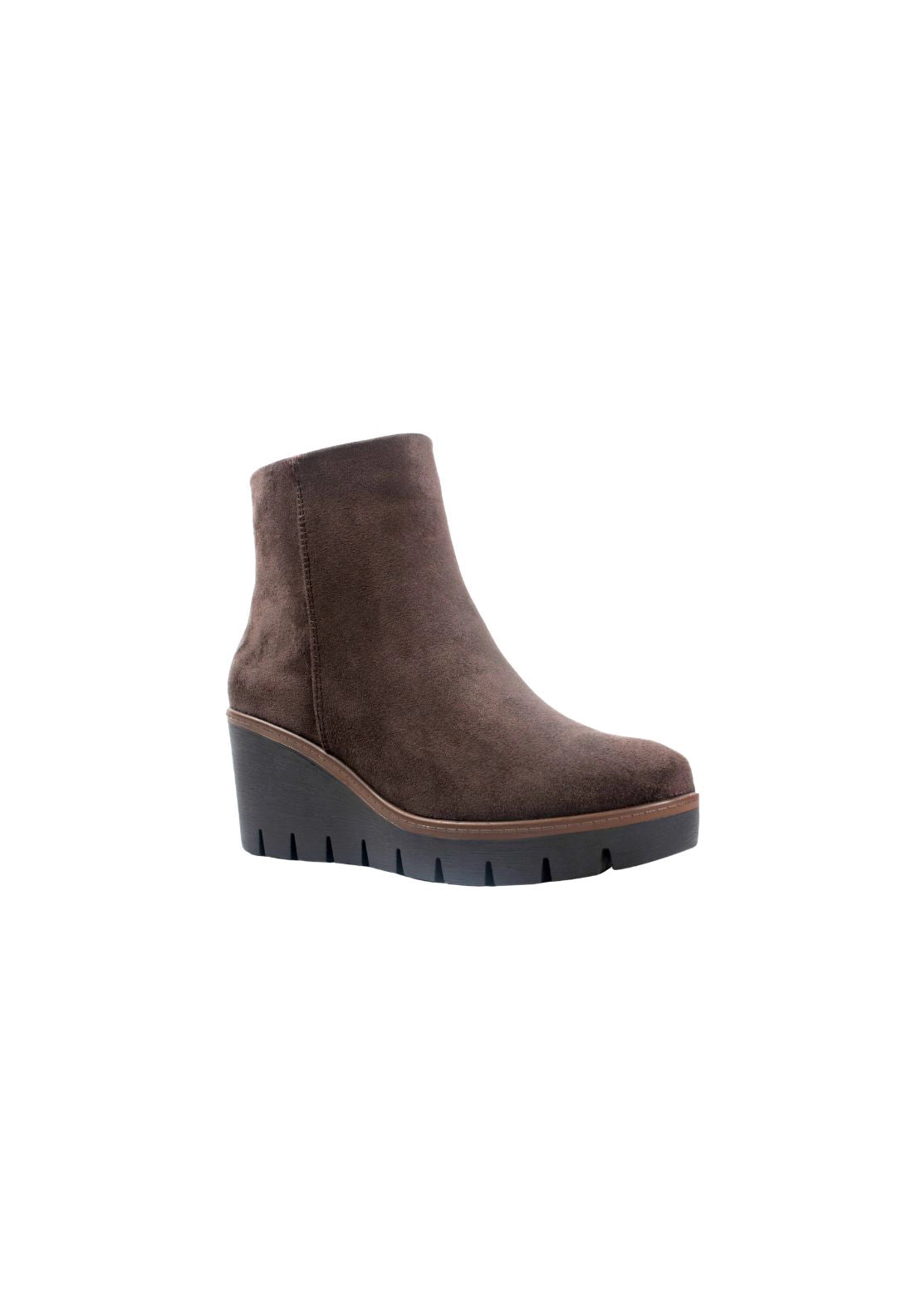 Micro Wedge Boot - Brown