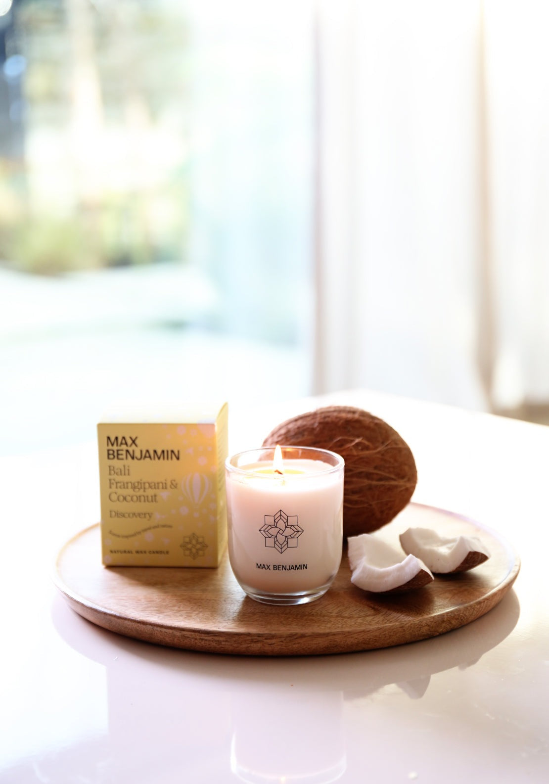 Max Benjamin Discovery Collection Candle - Frangipani/coconut 2 Shaws Department Stores