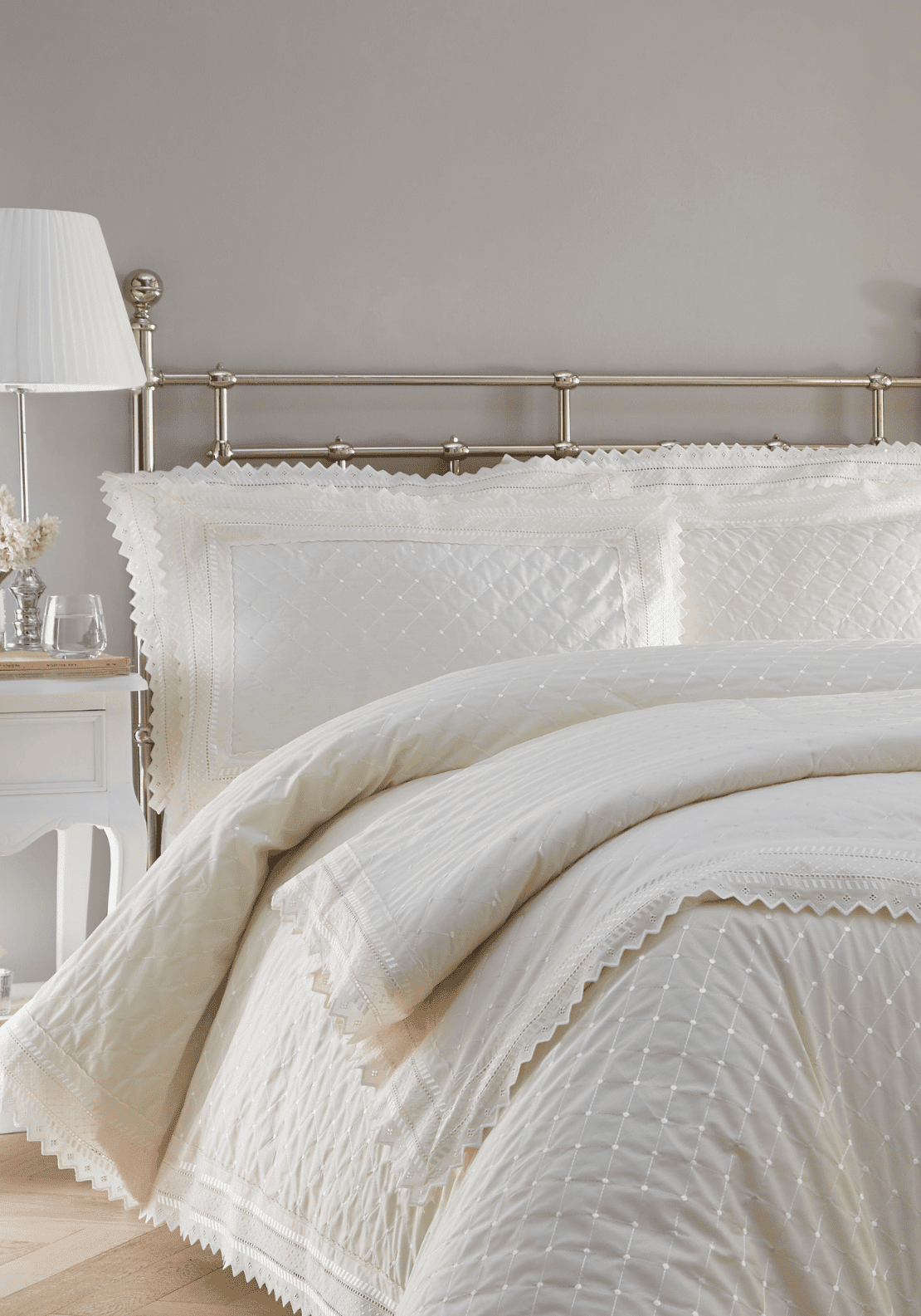 The Home Balmoral Pillowcase Pair - Ecru 1 Shaws Department Stores