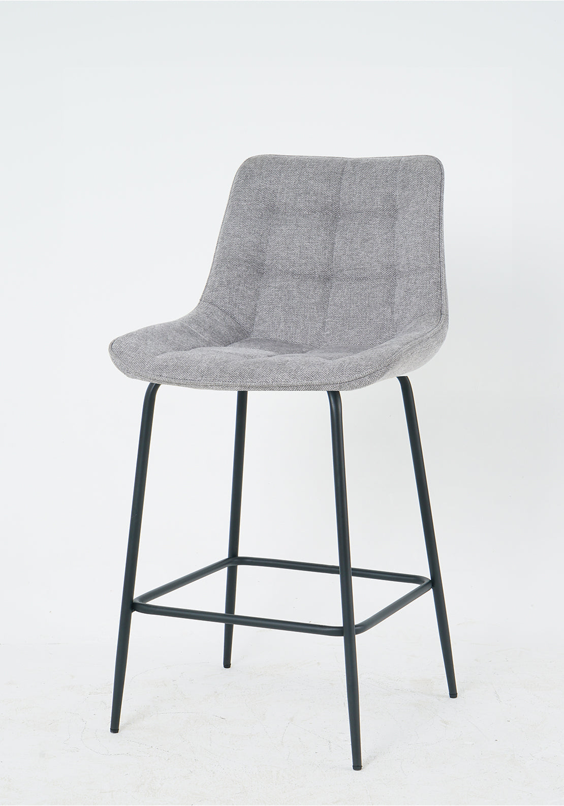 The Home Collection Barstool With Black Legs - Grey / Black 1 Shaws Department Stores