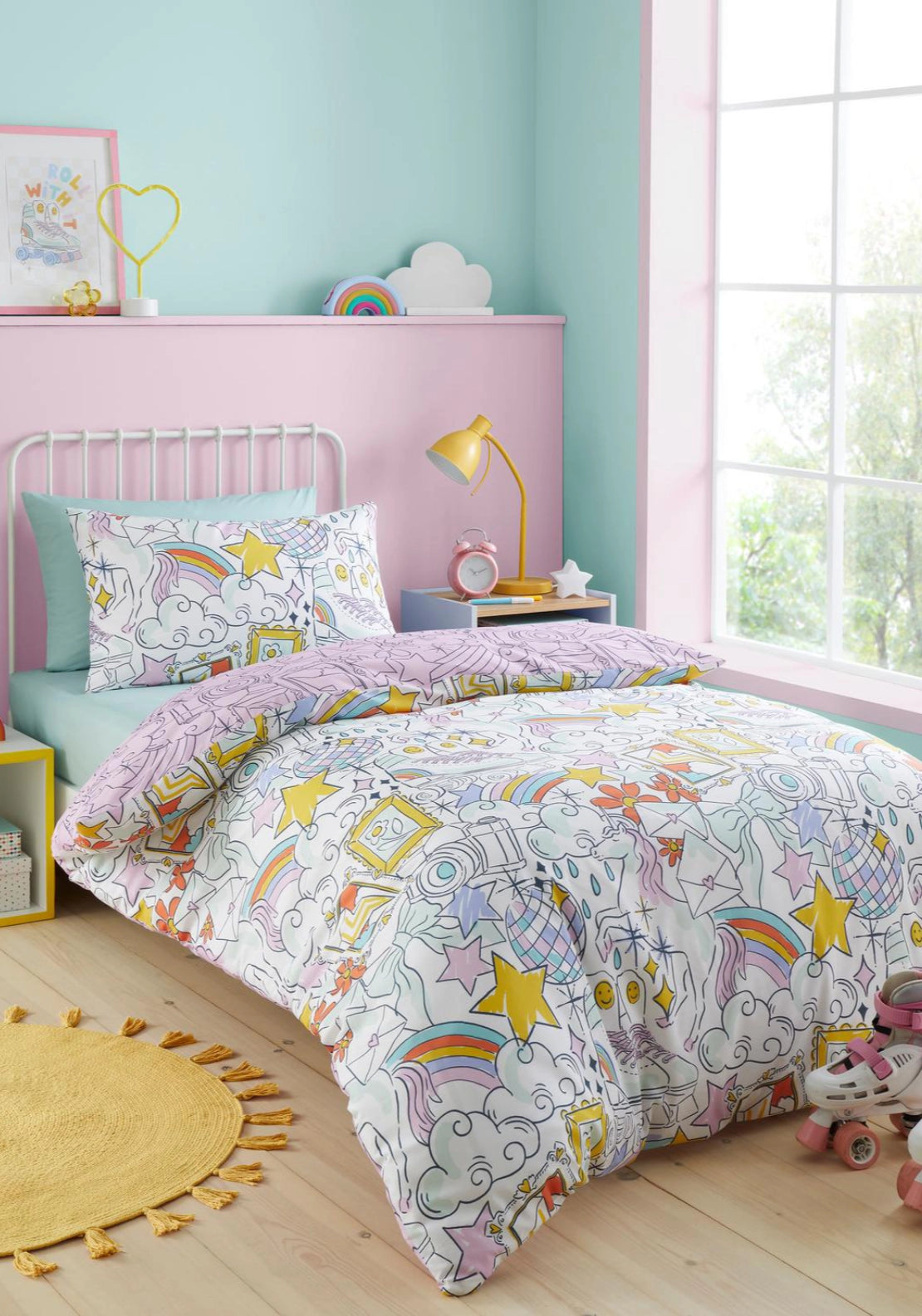 Scribble Hobby Duvet Cover Set - Multi