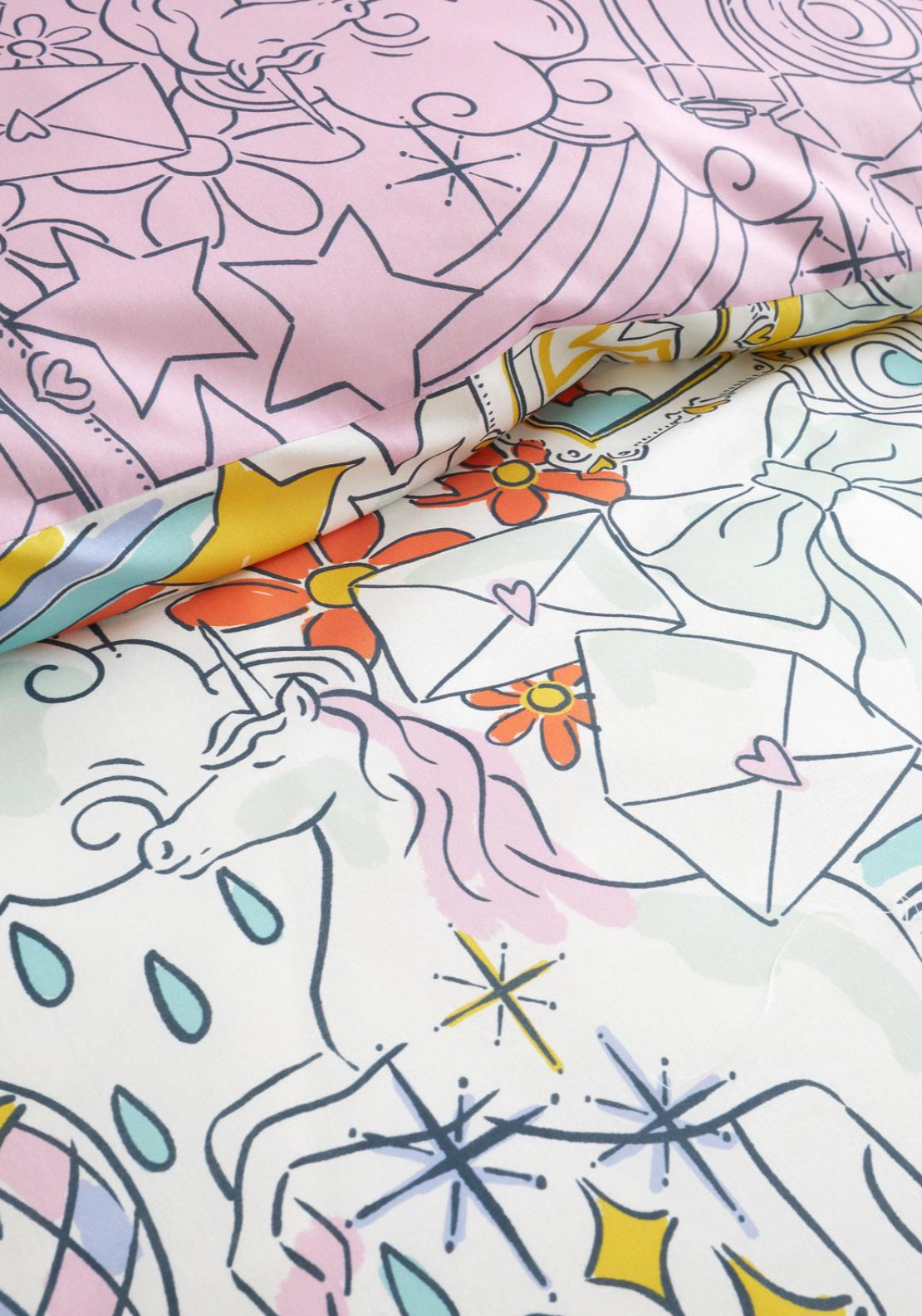 Scribble Hobby Duvet Cover Set - Multi