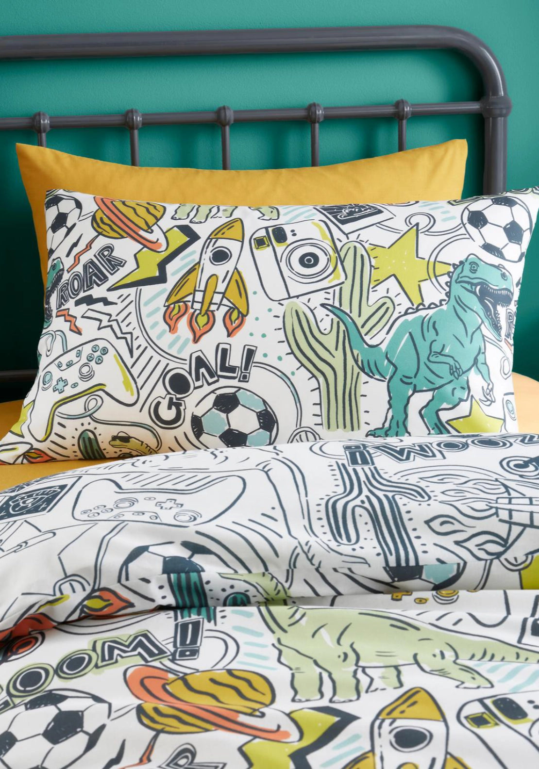 Scribble Zoom Duvet Cover Set - Multi