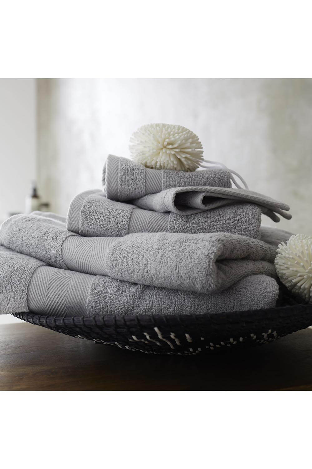 Bianca Silk Bath Towel 70cm x 127cm - Dove Grey 2 Shaws Department Stores