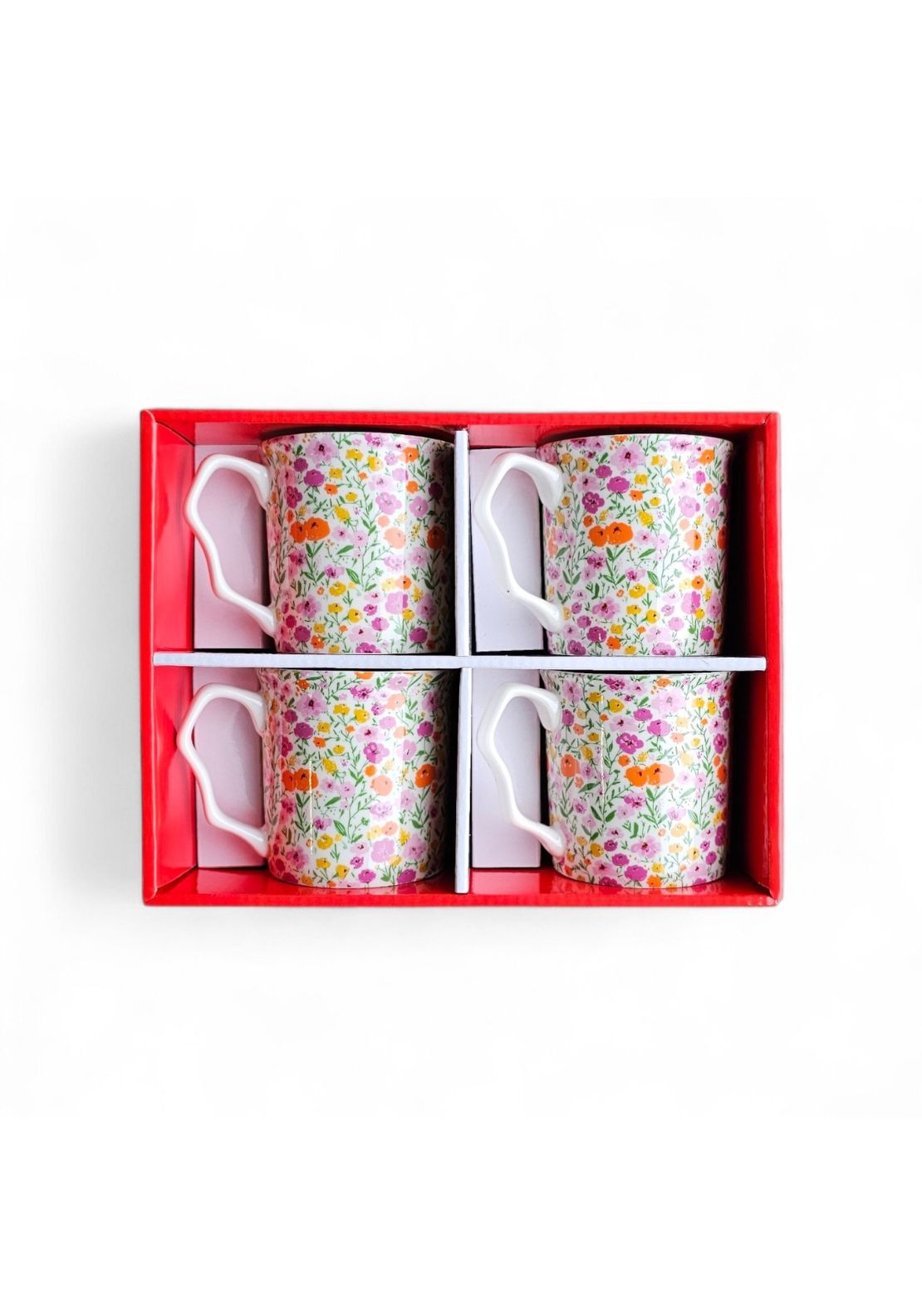 Shannonbridge Pottery Blooms Field Set Of 4 Mugs - Blooms 1 Shaws Department Stores