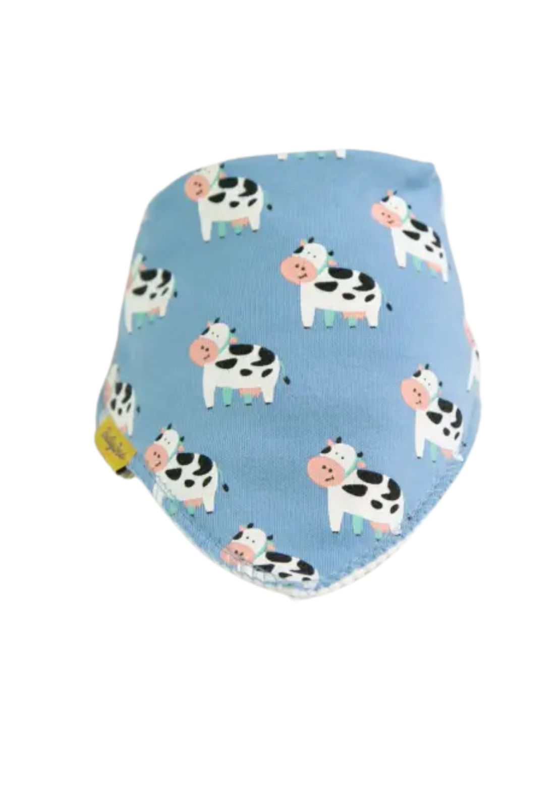 Babyboo Bessie Cow Bib - Blue 1 Shaws Department Stores