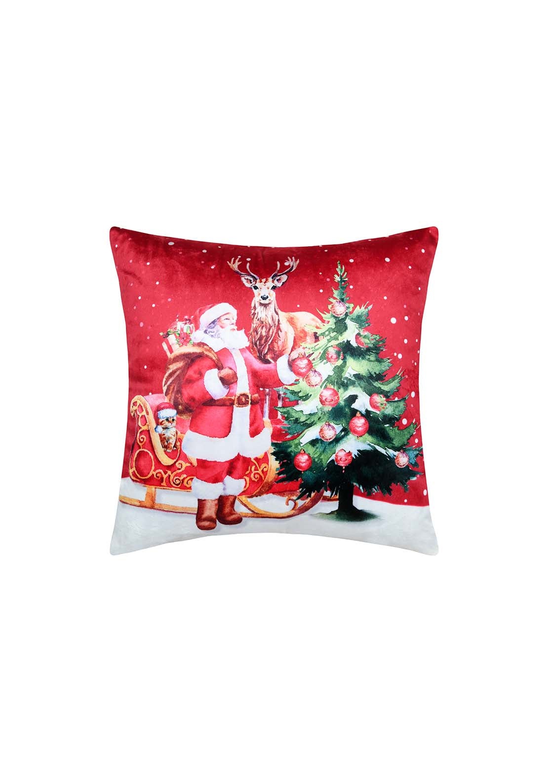 The Home Christmas Santa Cushion - Multi 1 Shaws Department Stores