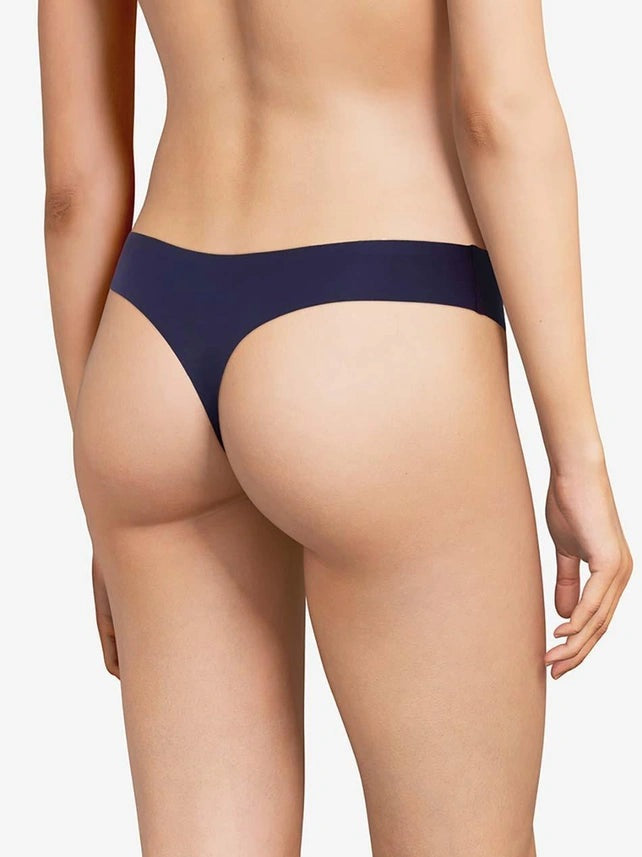 Chantelle Soft Stretch Thong - Blue 2 Shaws Department Stores
