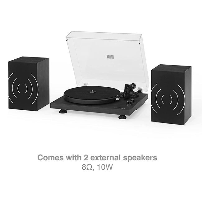 Crosley Bluetooth Record Player with External Speakers - Black | C62C-BK4 8 Shaws Department Stores
