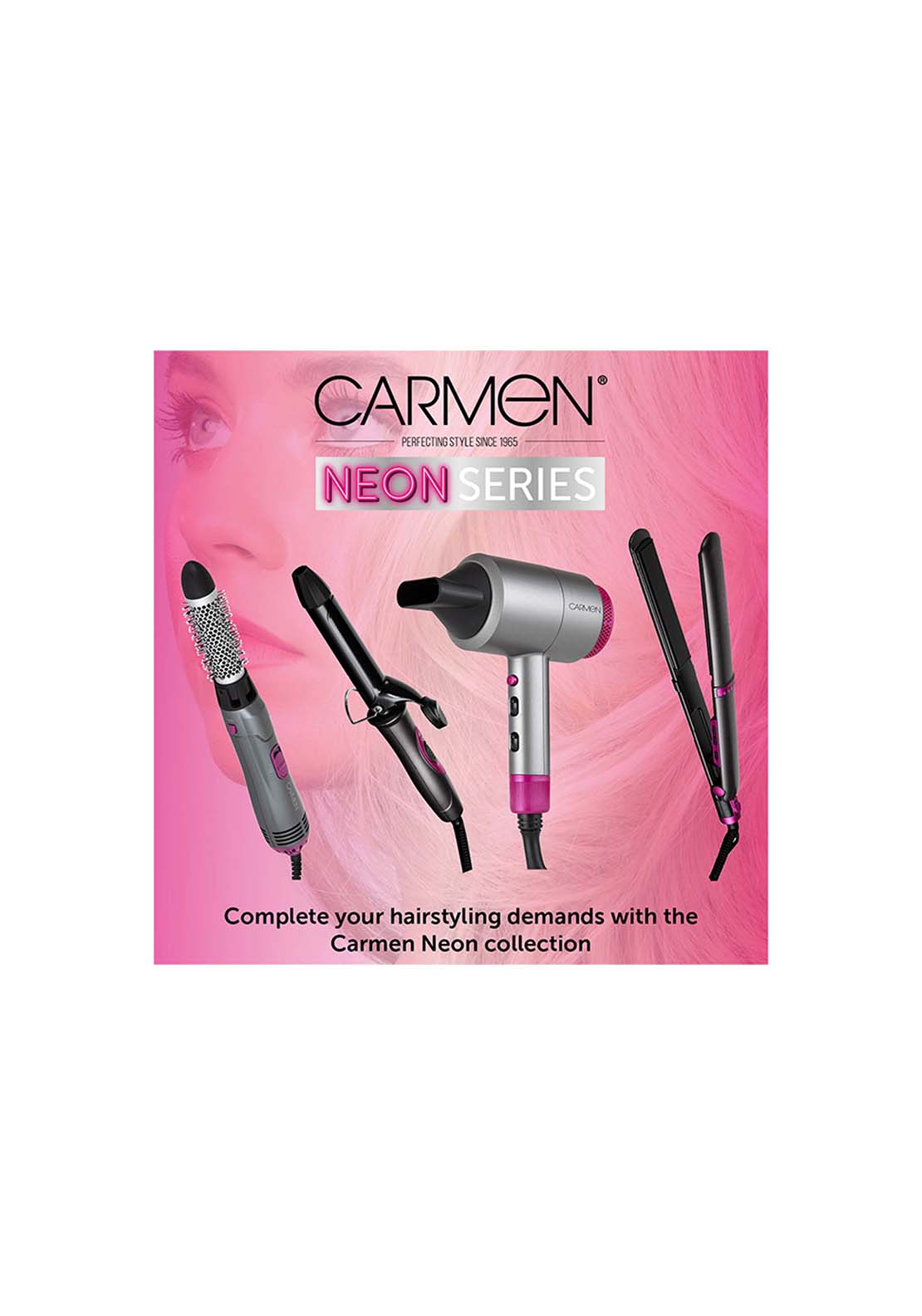 Carmen Hairdryer | C81103 - Silver 3 Shaws Department Stores