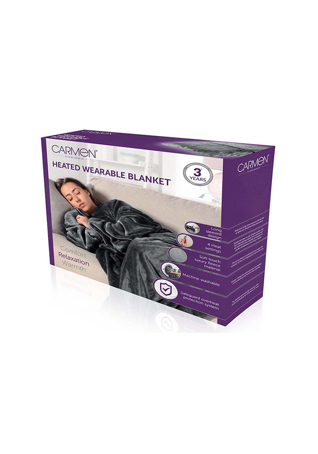 Carmen Heated Wearable Blanket | C81149Gry 2 Shaws Department Stores