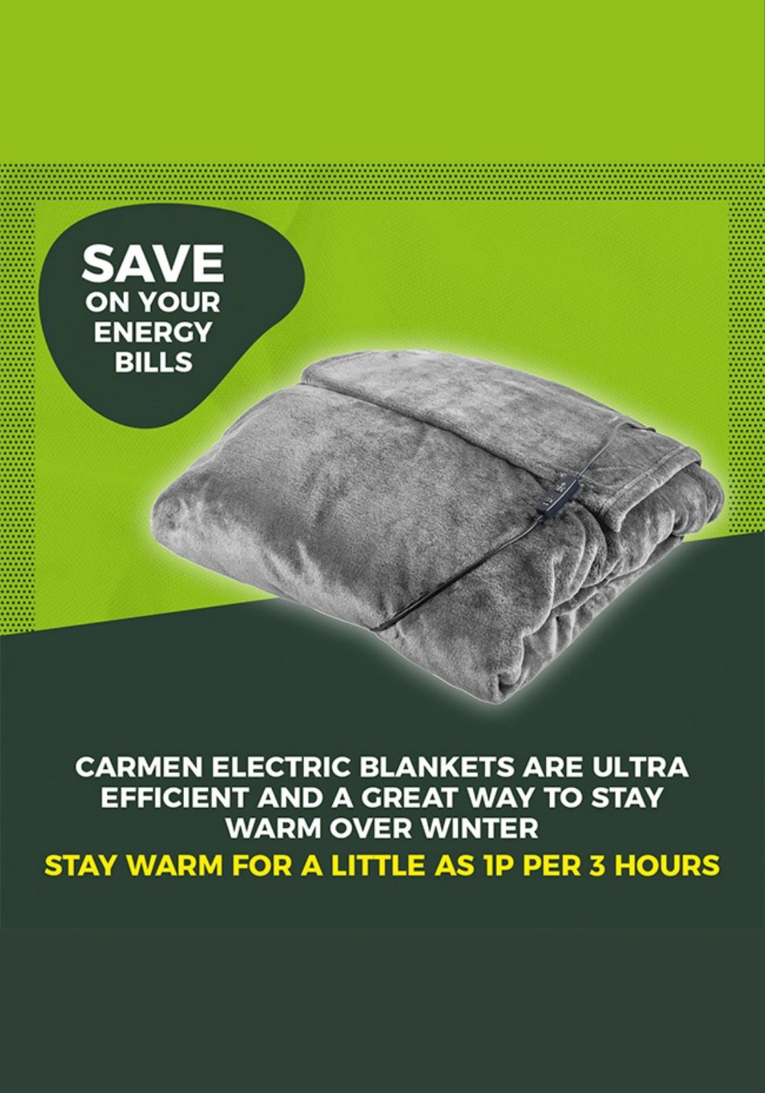 Carmen Heated Wearable Blanket | C81149Gry 4 Shaws Department Stores