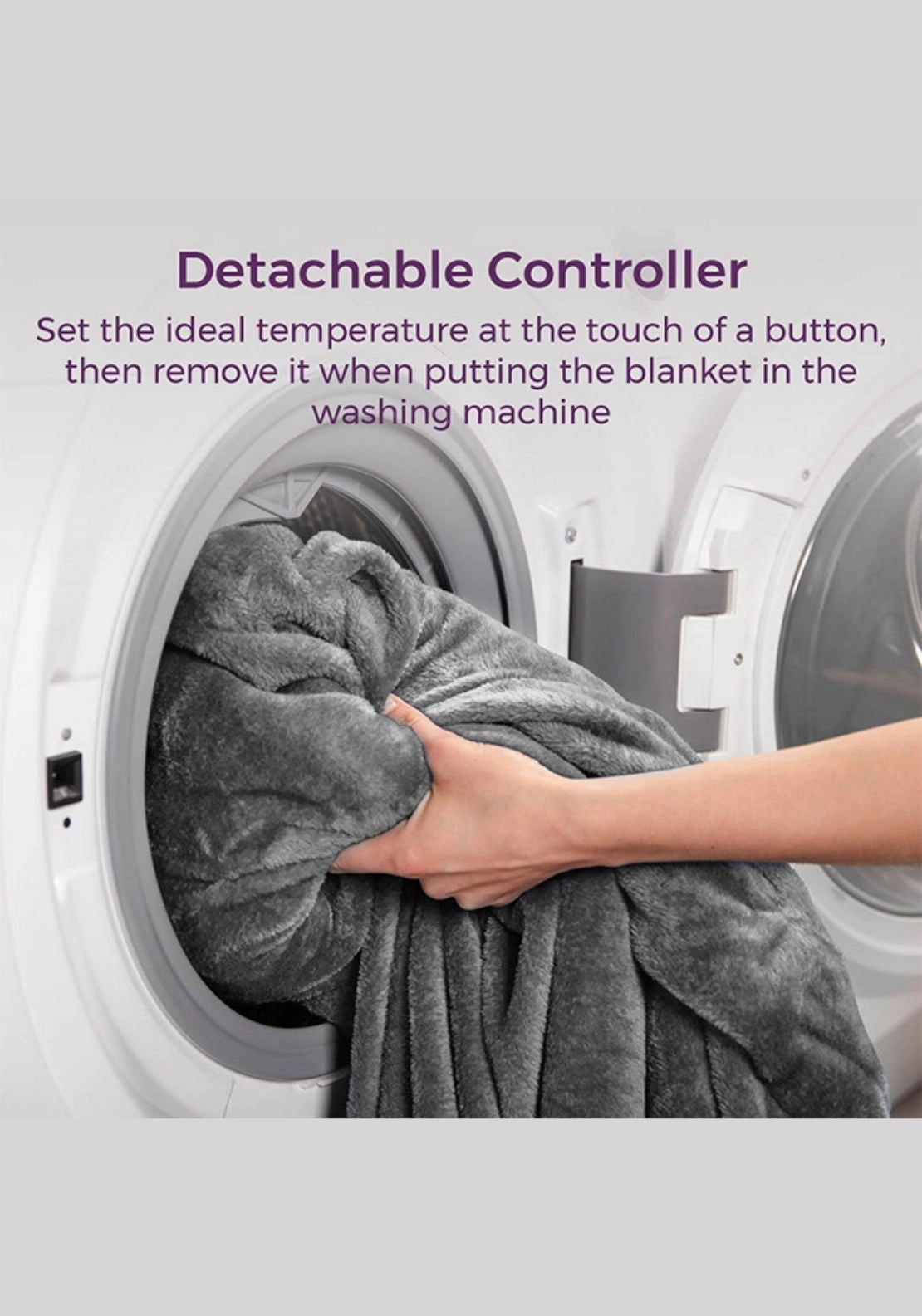 Carmen Heated Wearable Blanket | C81149Gry 6 Shaws Department Stores