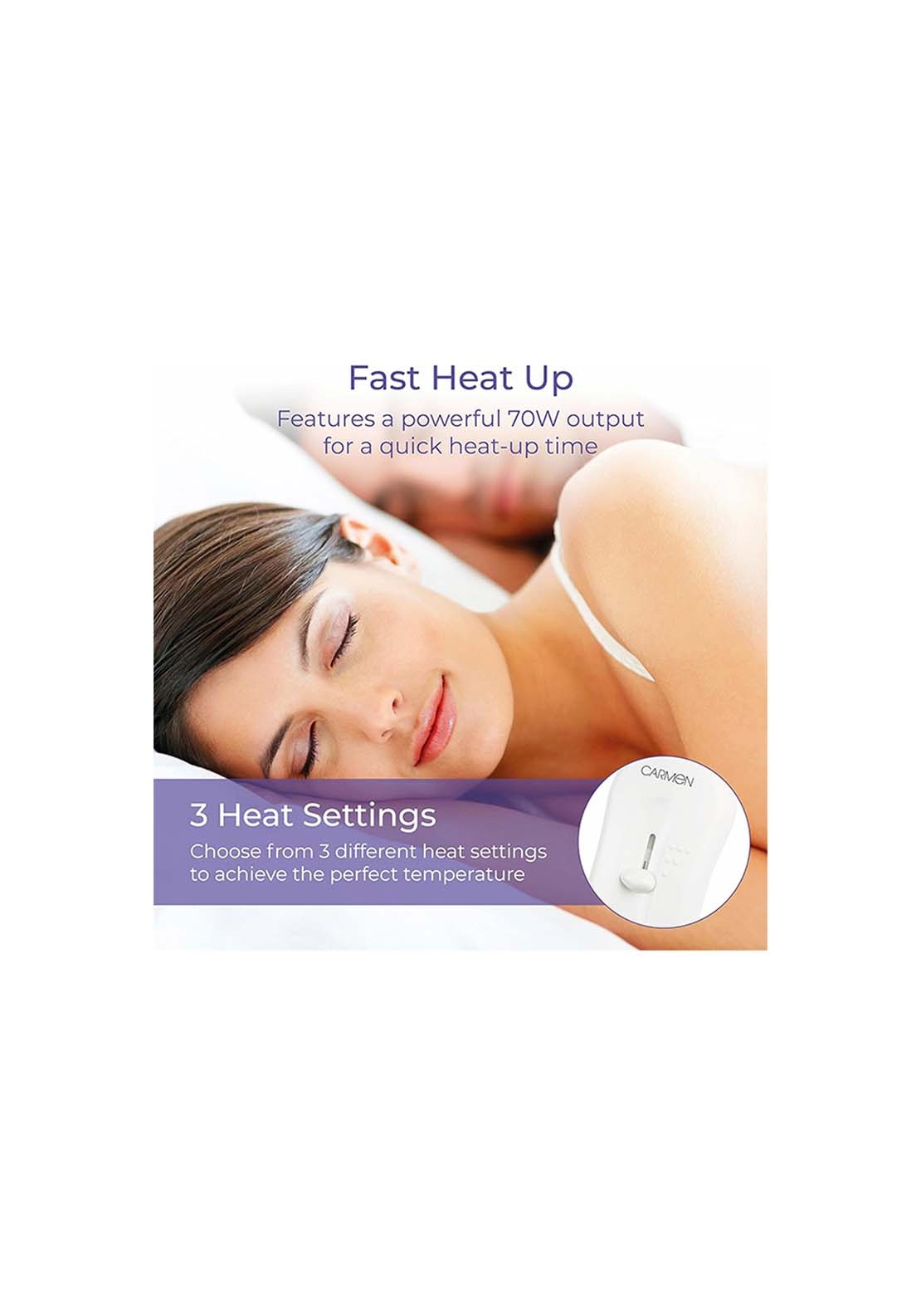 Carmen Double Heated Under Blanket | C81193 4 Shaws Department Stores