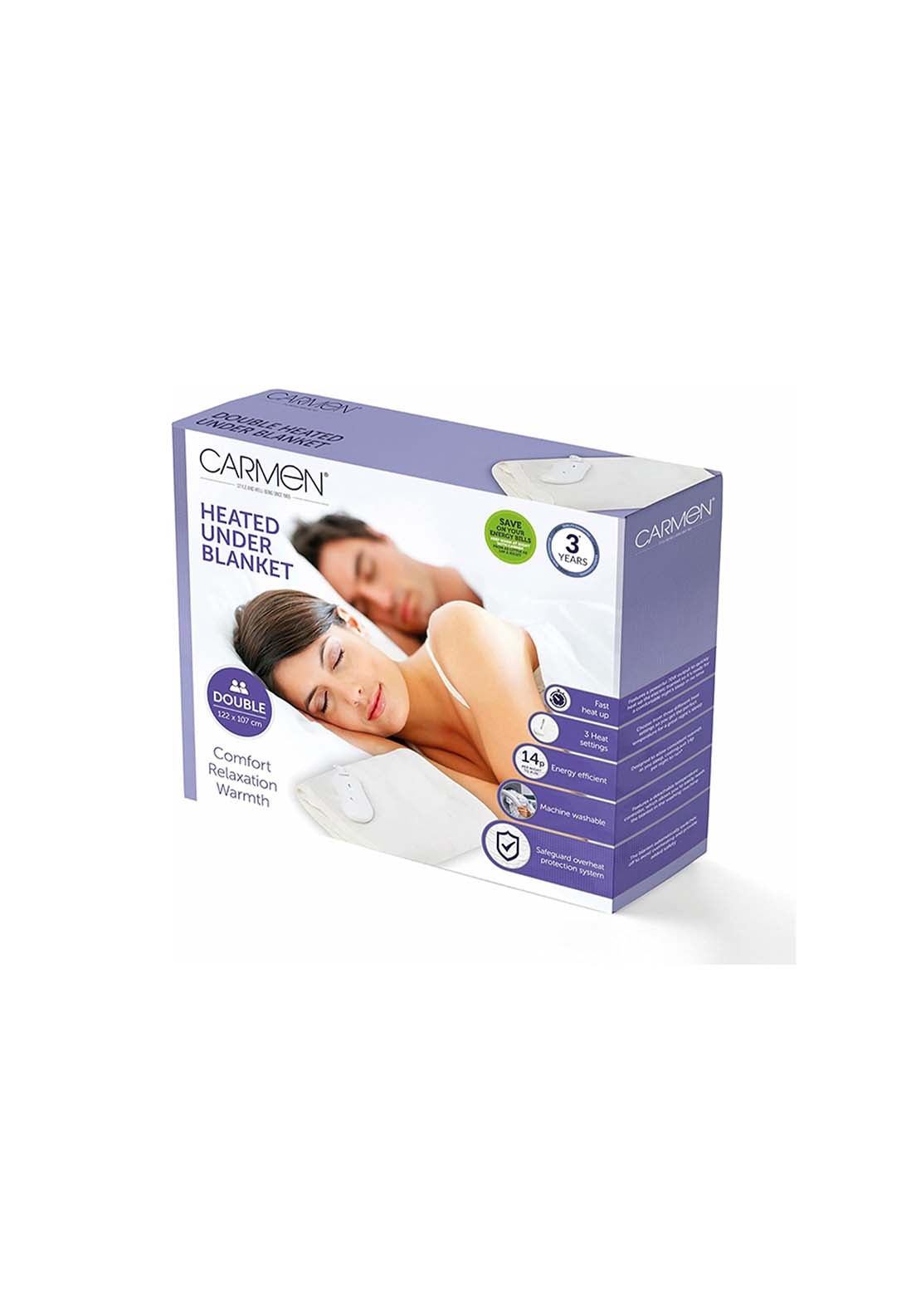 Carmen Double Heated Under Blanket | C81193 2 Shaws Department Stores