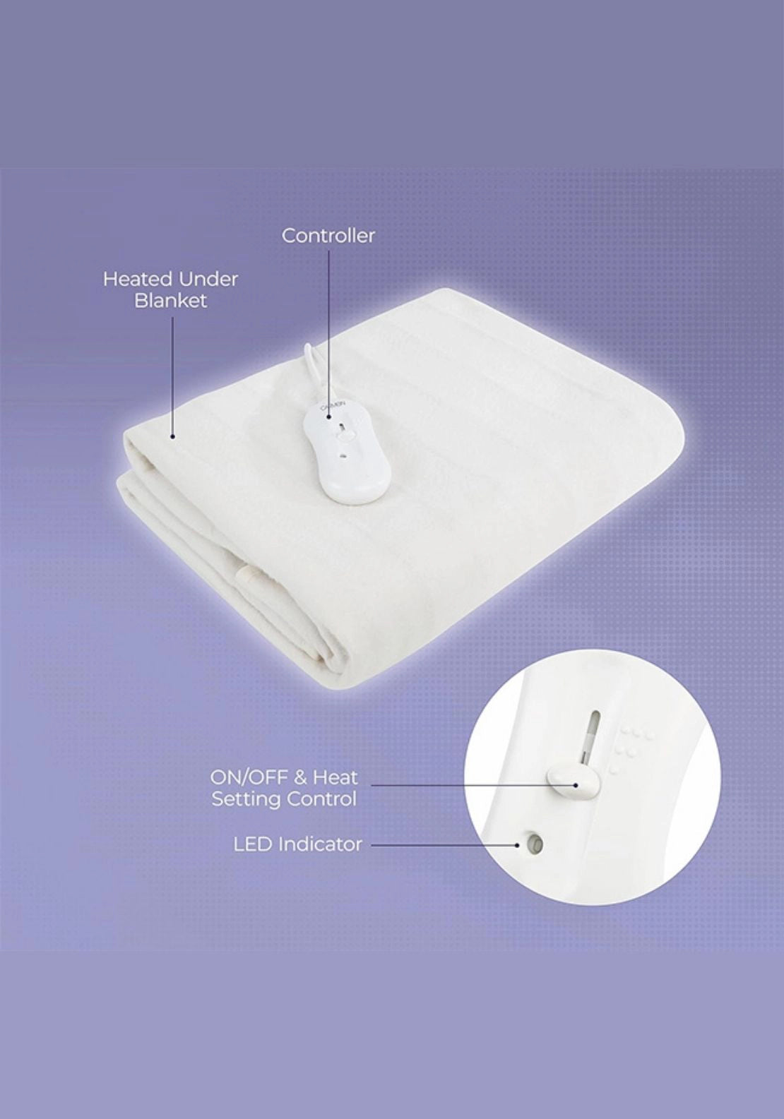 Carmen Double Heated Under Blanket | C81193 5 Shaws Department Stores