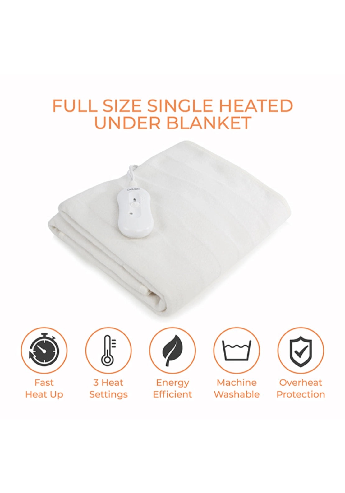 Carmen Single Heated Under Blanket | C81195 6 Shaws Department Stores