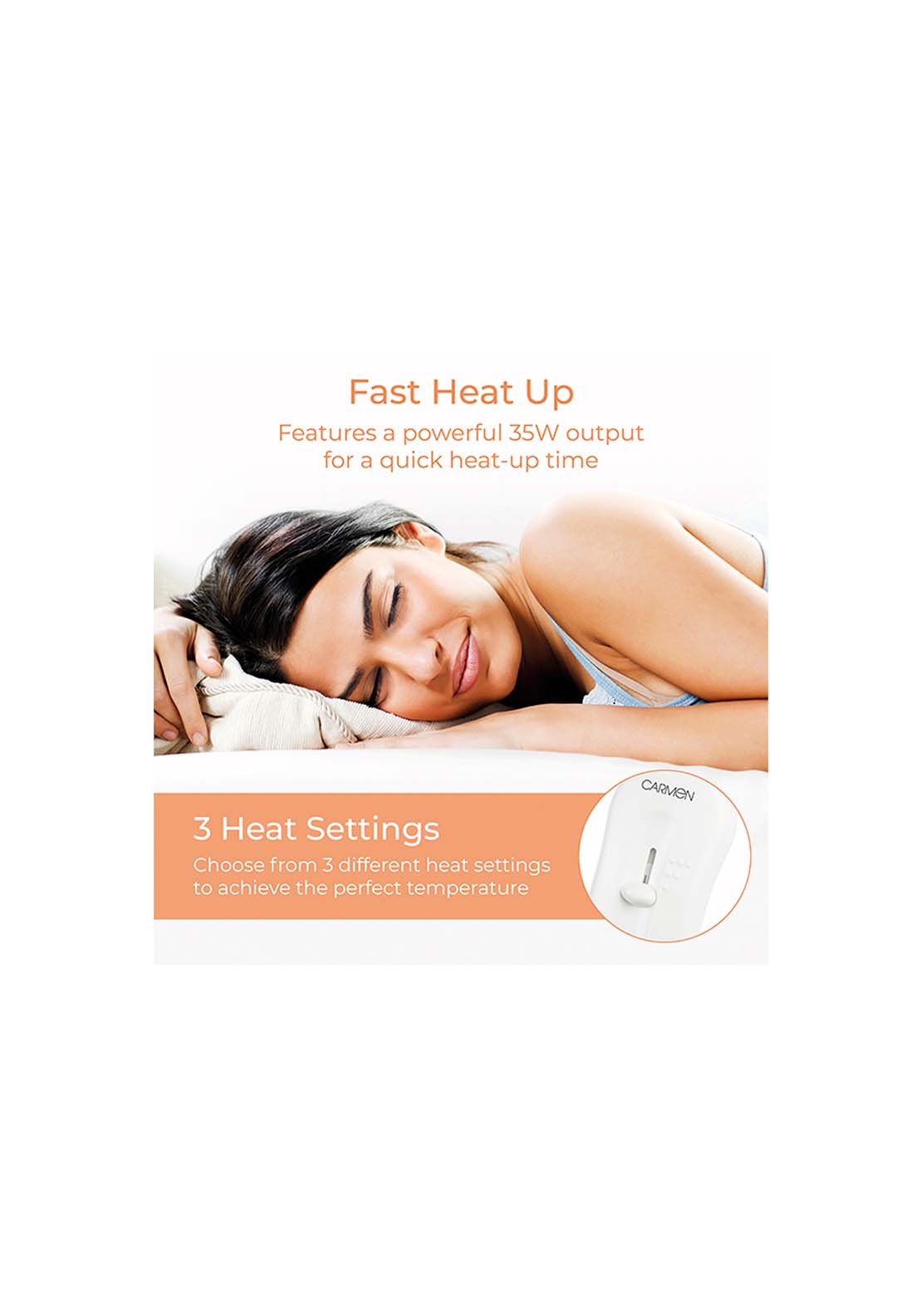 Carmen Single Heated Under Blanket | C81195 4 Shaws Department Stores