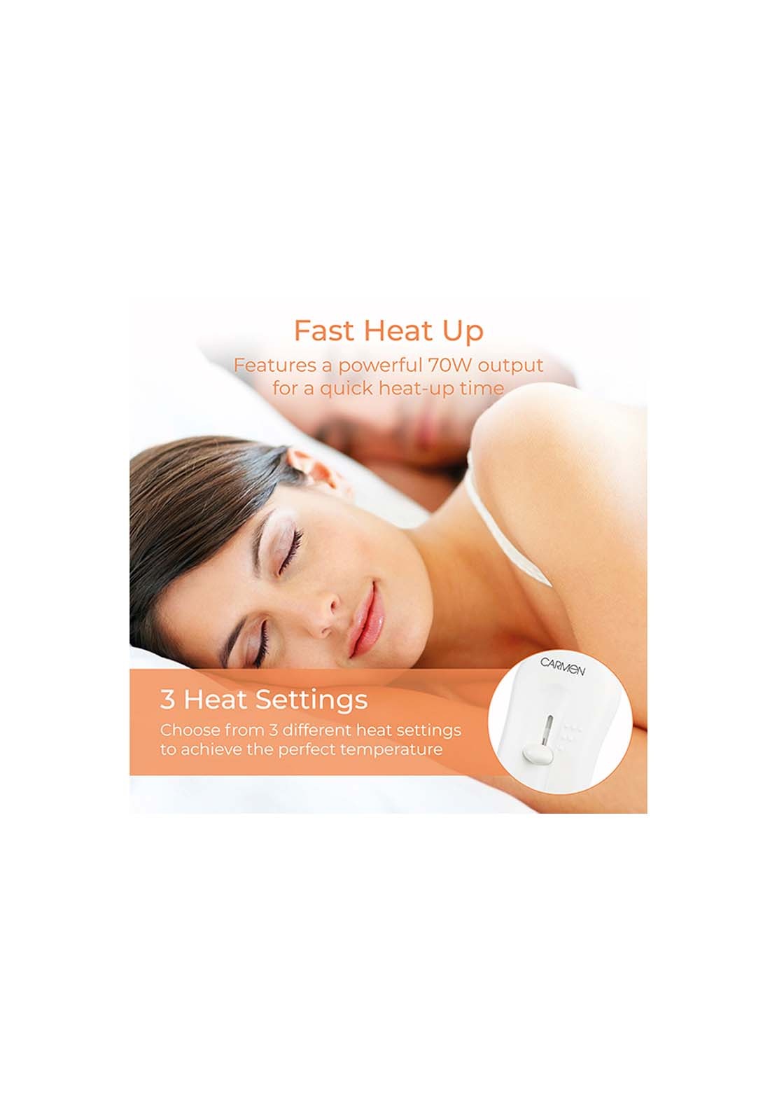 Carmen Double Size Heated Under Blanket | C81196 4 Shaws Department Stores