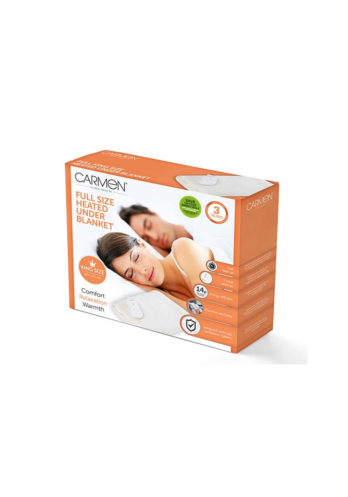 Carmen King-Size Heated Under Blanket | C81197 2 Shaws Department Stores