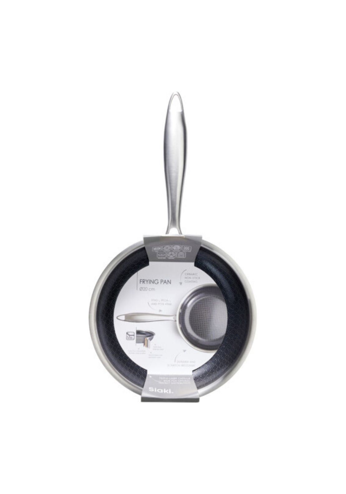 Non Stick Frying Pan Compact 20cm - Grey