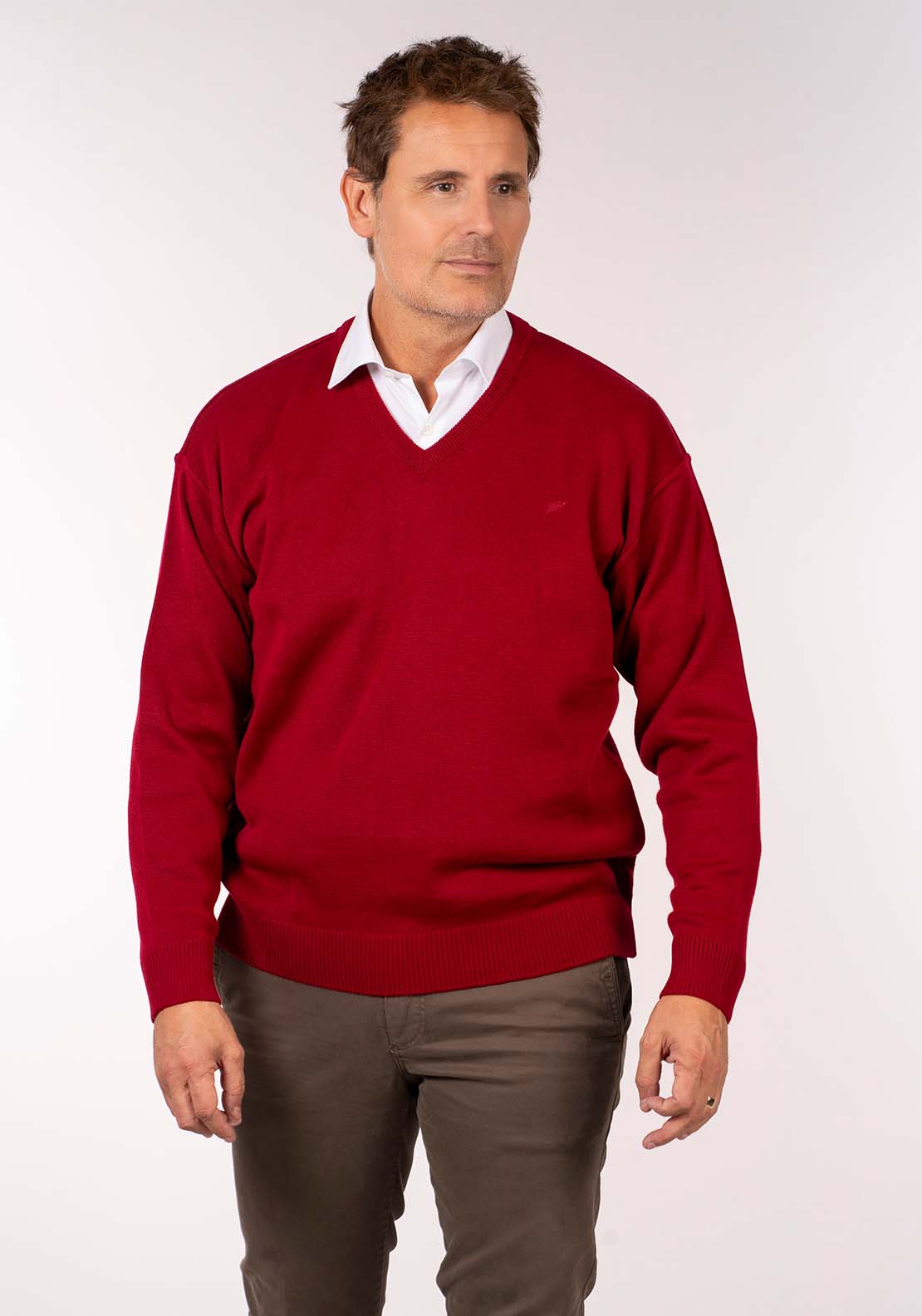 Yeats Plain V Neck Knit - Acino 1 Shaws Department Stores