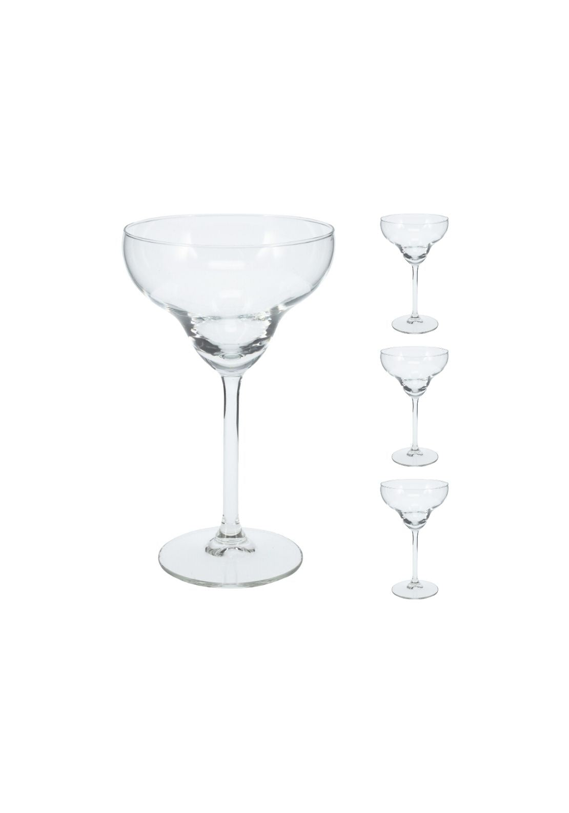 Set of 4 Cocktail Glasses - Clear