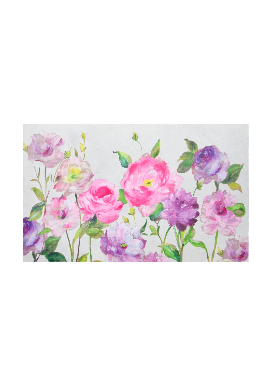 Rose Design Floor Mat - Floral