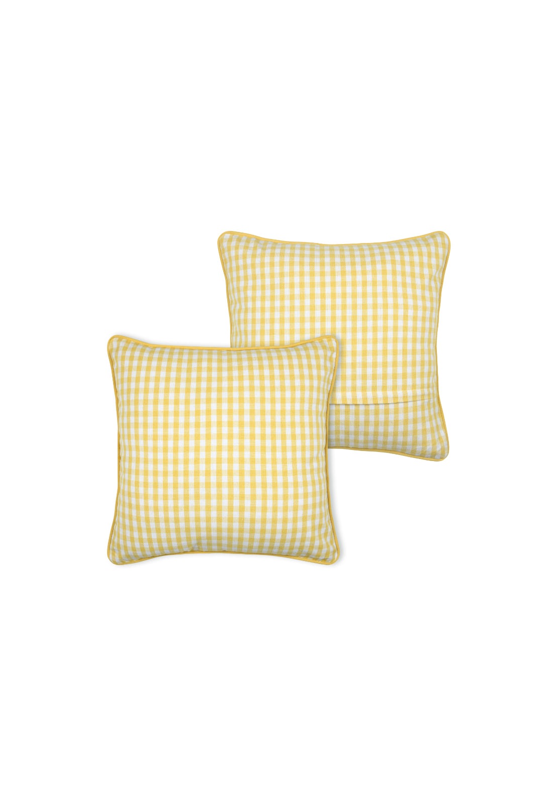 Bardot Cushion - Yellow/white
