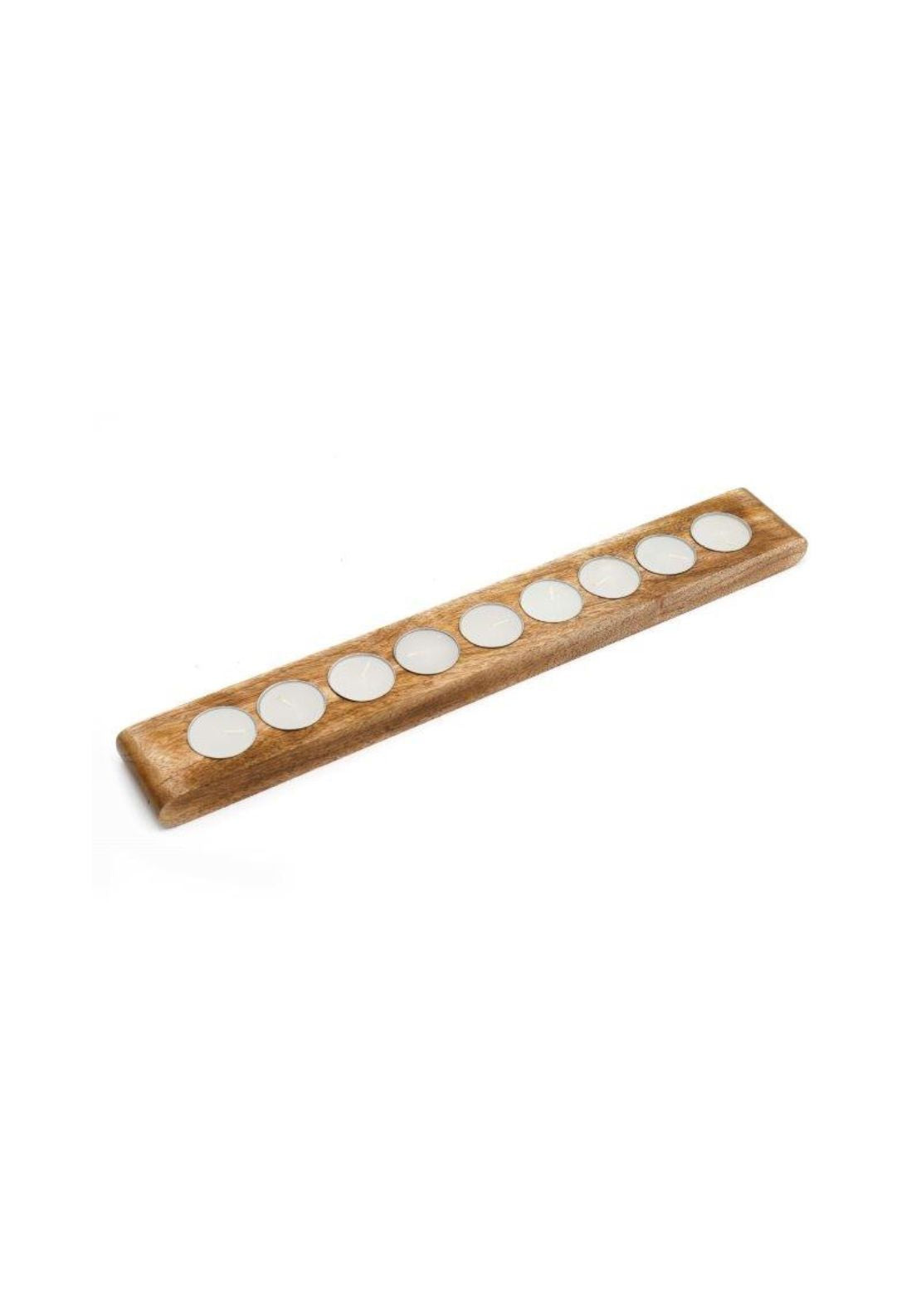 The Home Collection Mango Wood Tealight Holder - Wood 1 Shaws Department Stores