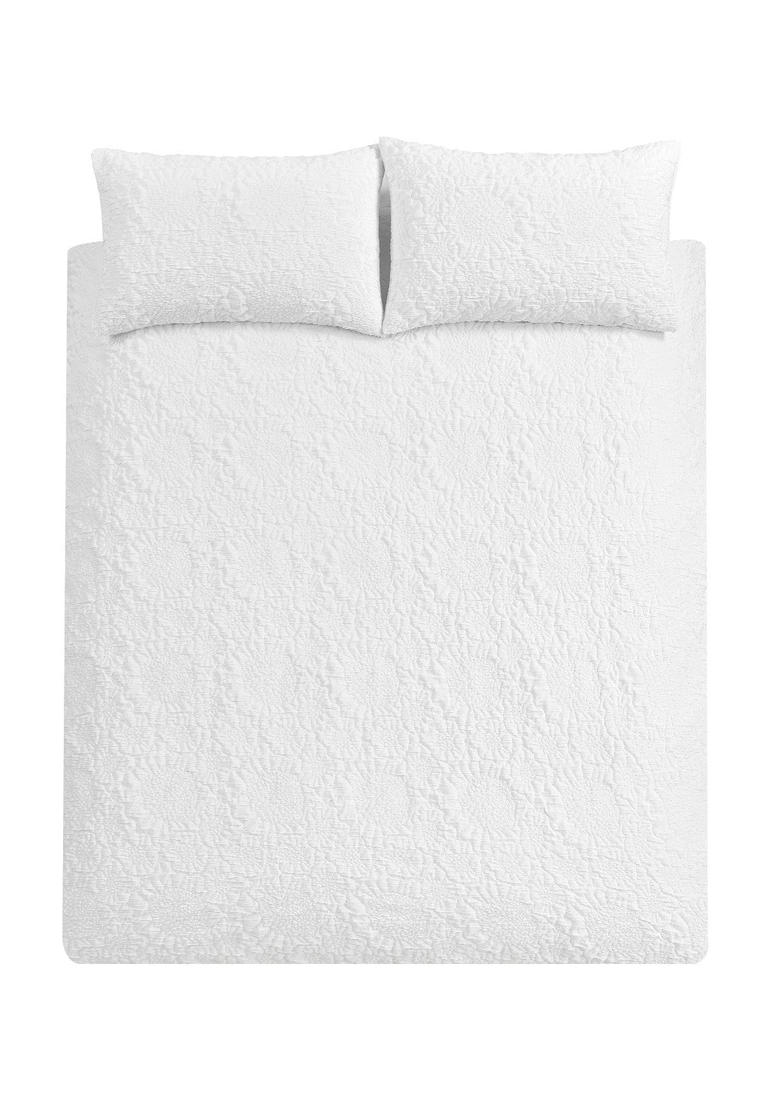 Heather &amp; Ferne Chantilly Duvet Cover Set - White 6 Shaws Department Stores