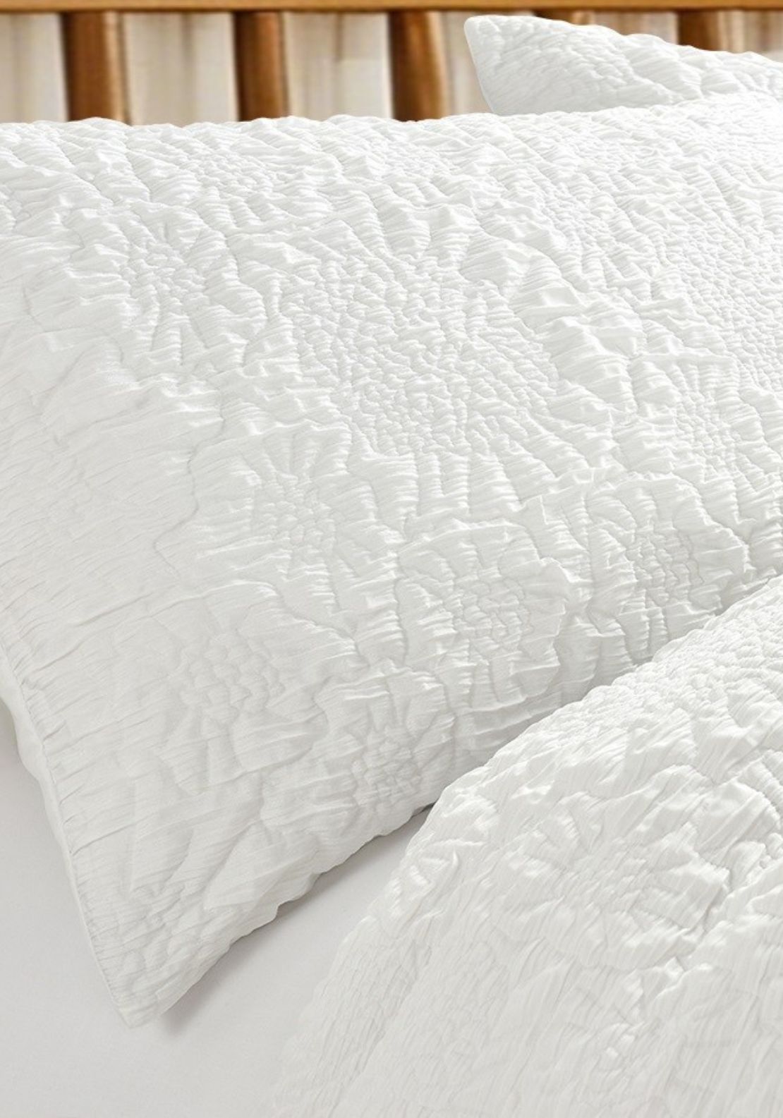 Heather &amp; Ferne Chantilly Duvet Cover Set - White 2 Shaws Department Stores
