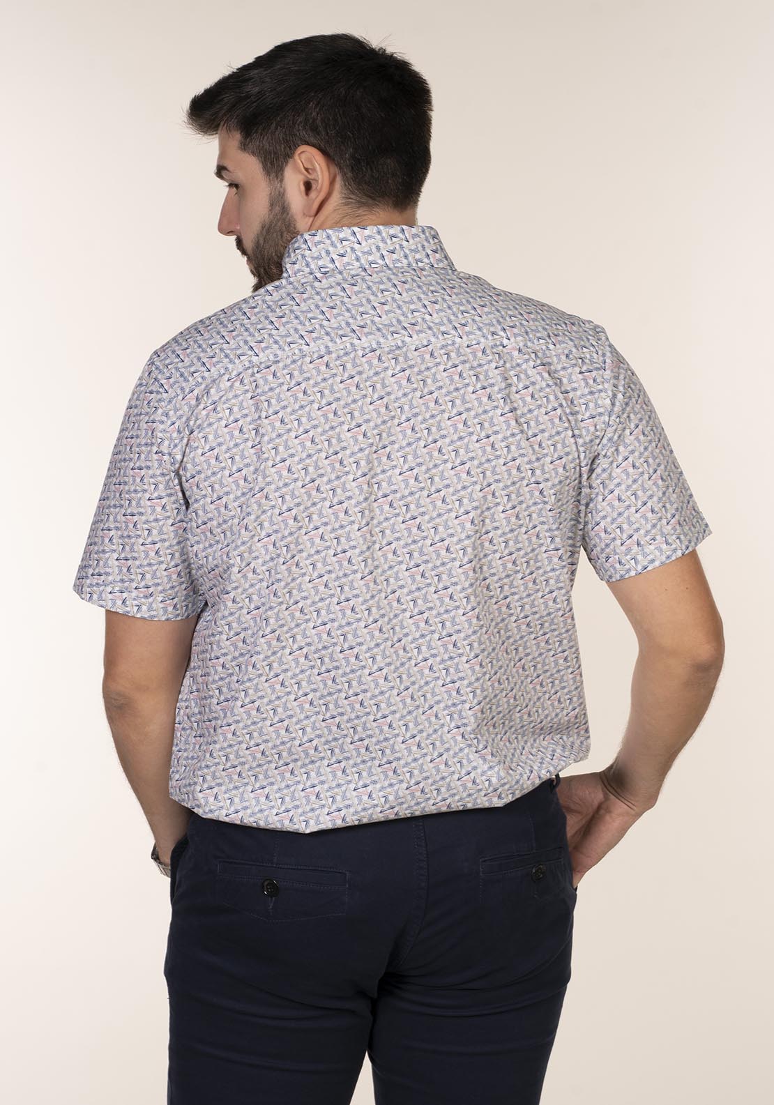 Chris Cayne Short Sleeve Print Shirt 4 Shaws Department Stores