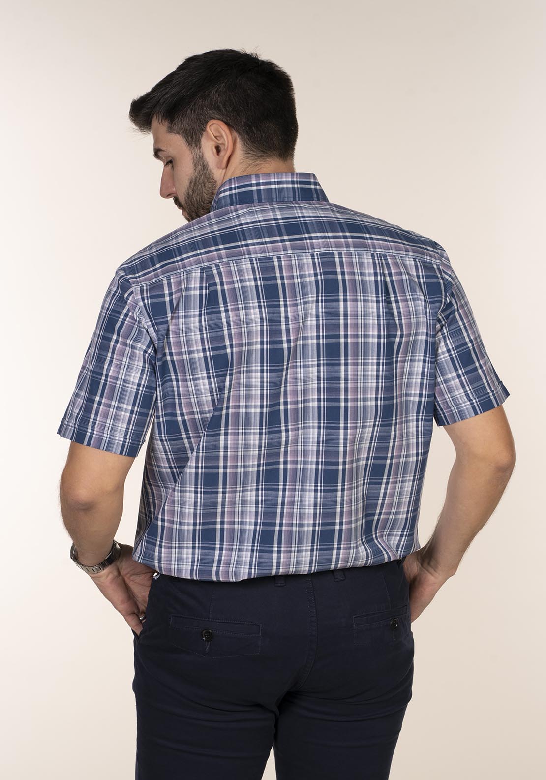 Chris Cayne Short Sleeve Check Shirt 3 Shaws Department Stores