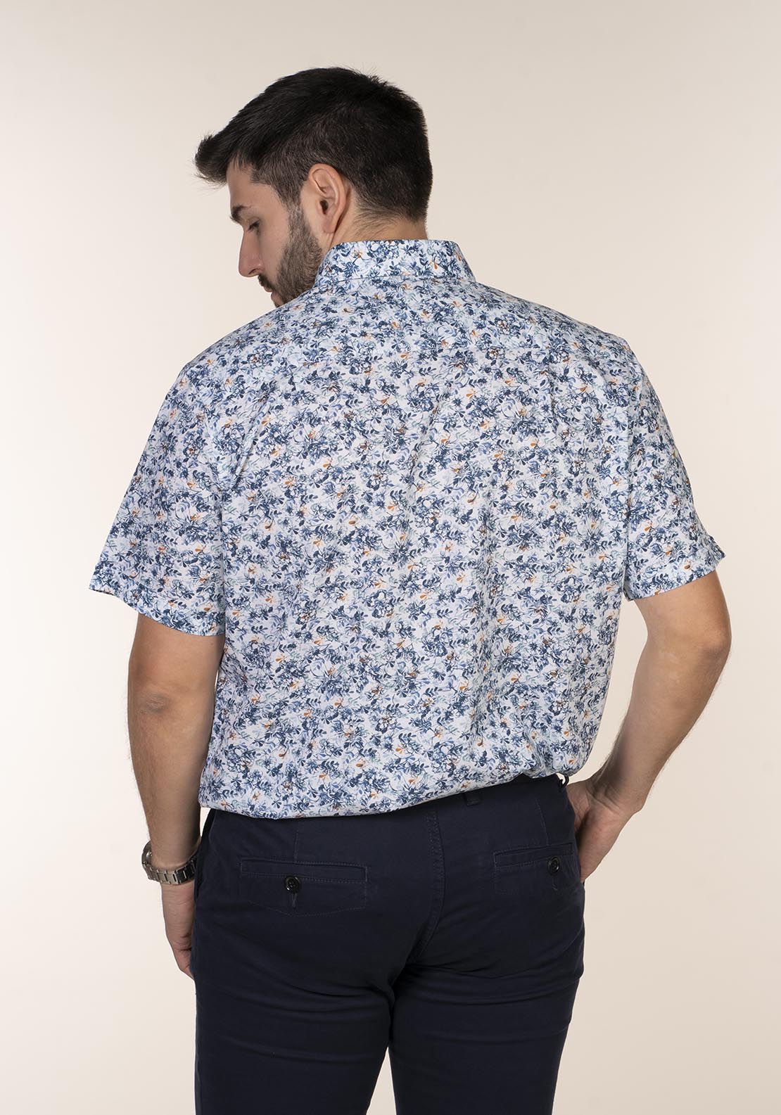 Chris Cayne Short Sleeve Print Shirt - Multi 4 Shaws Department Stores