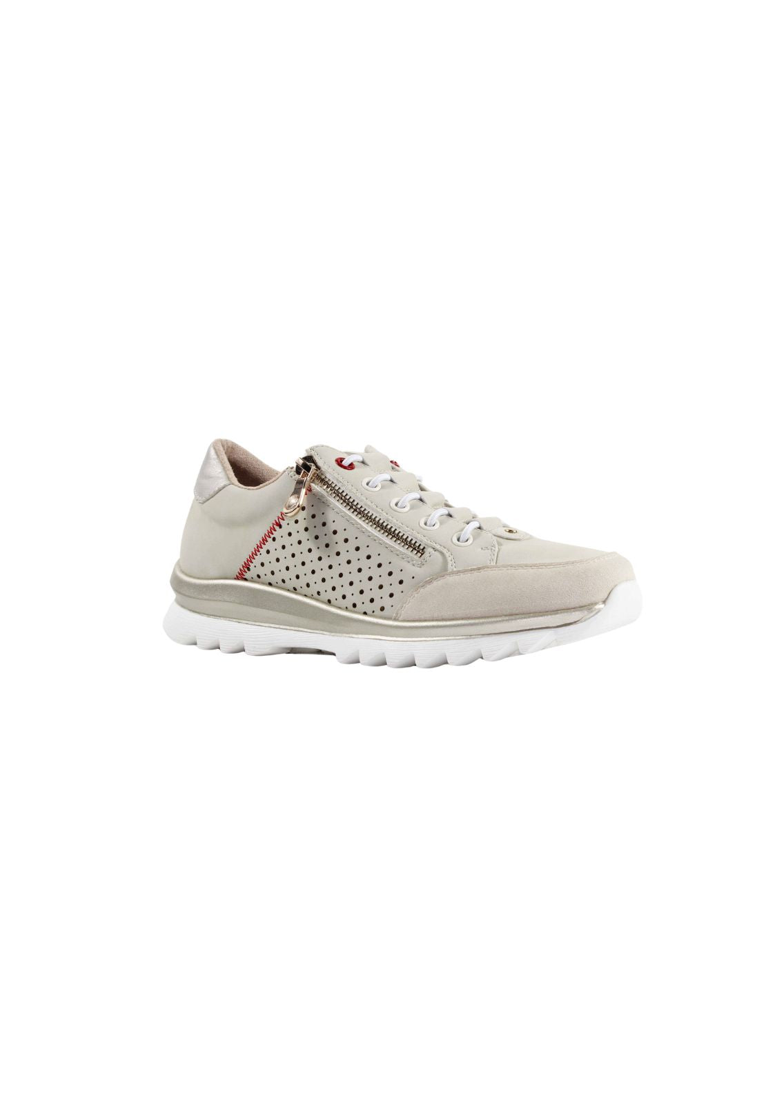 Susst Cleated Sole Trainer - Beige 1 Shaws Department Stores