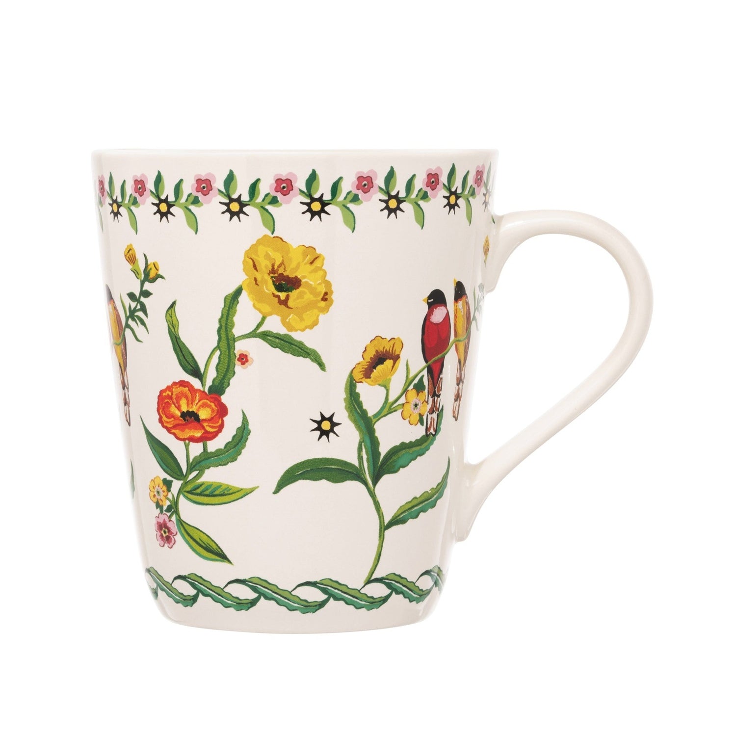 Cath Kidston Summer Birds Cream Mug 1 Shaws Department Stores