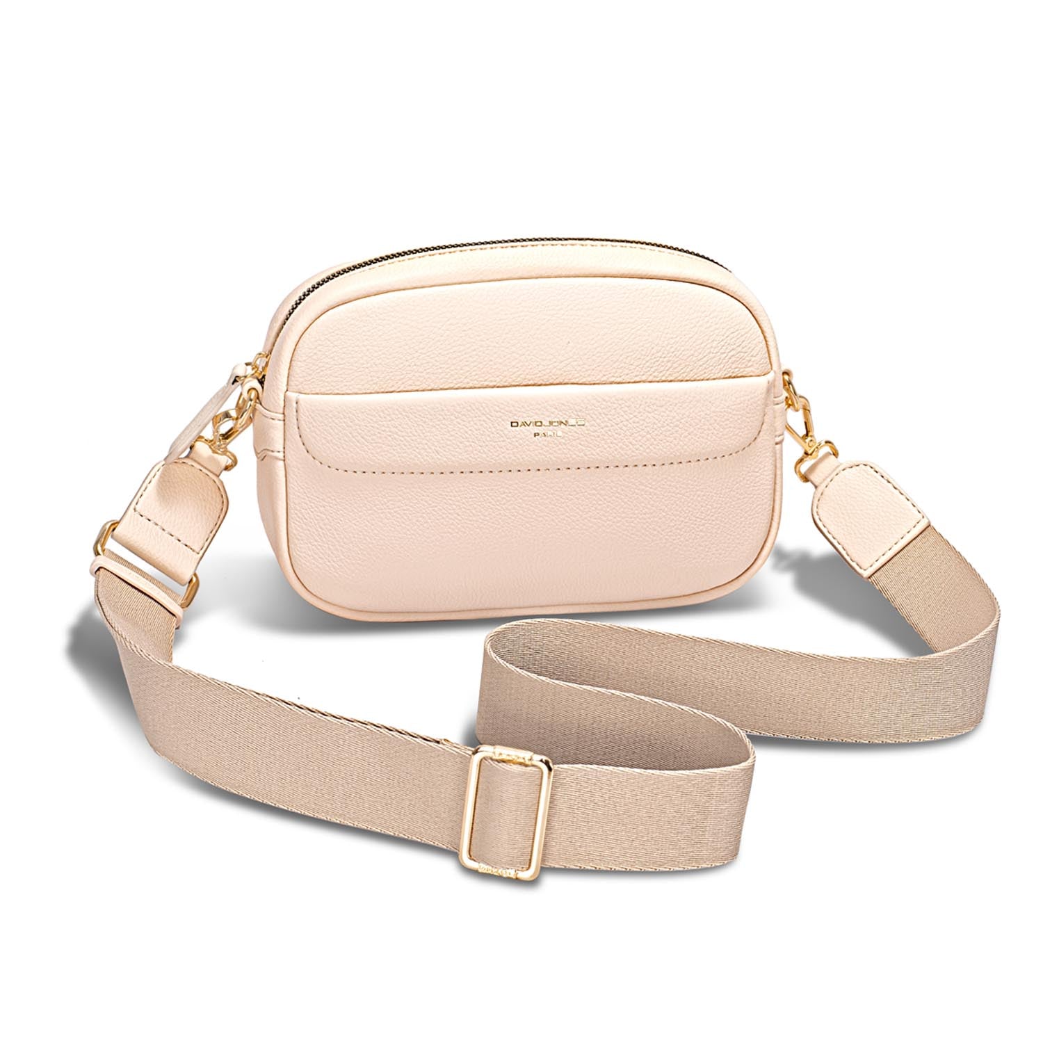 David Jones Wide Strap Front Pocket Mj Bag - Scallop Shell 1 Shaws Department Stores