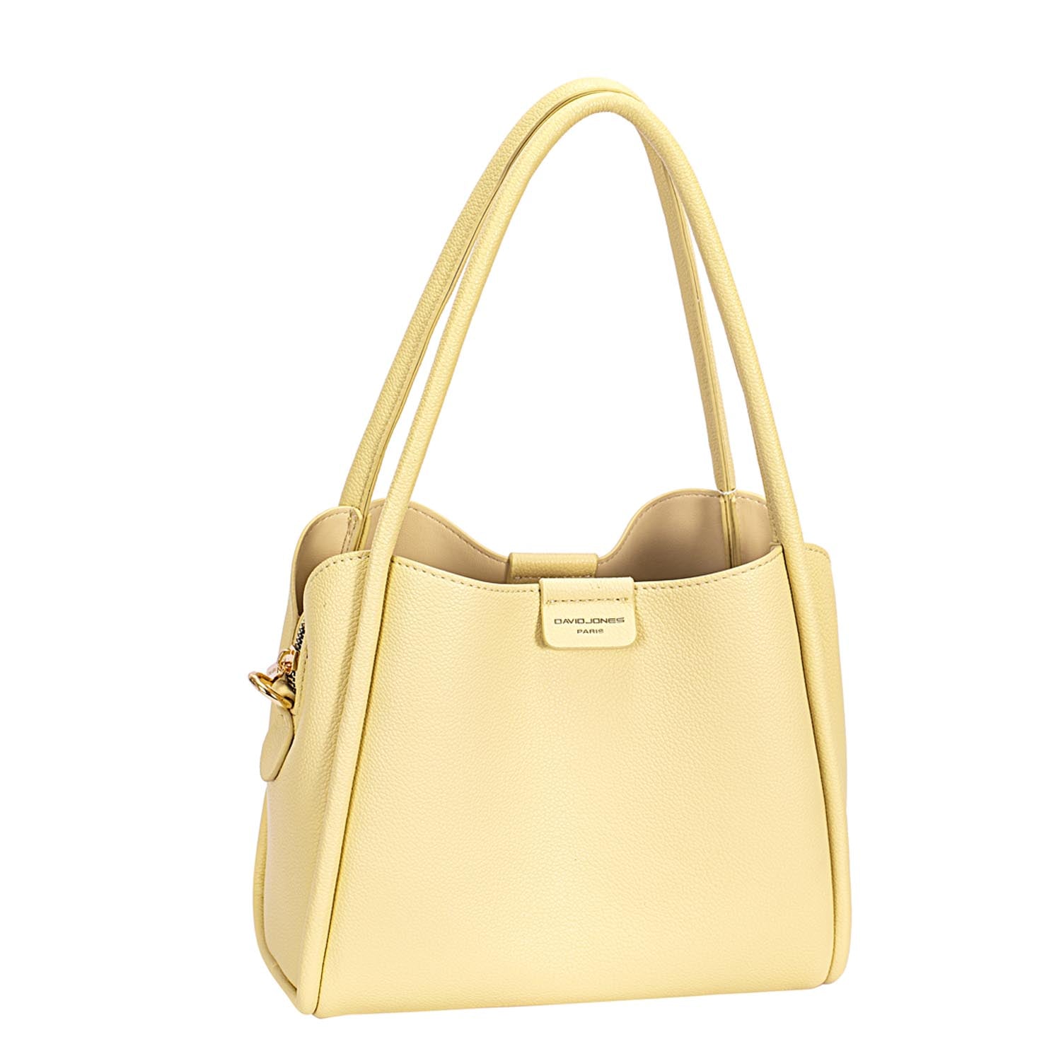 David Jones Small Grab Handle Fem Bag - Yellow 1 Shaws Department Stores