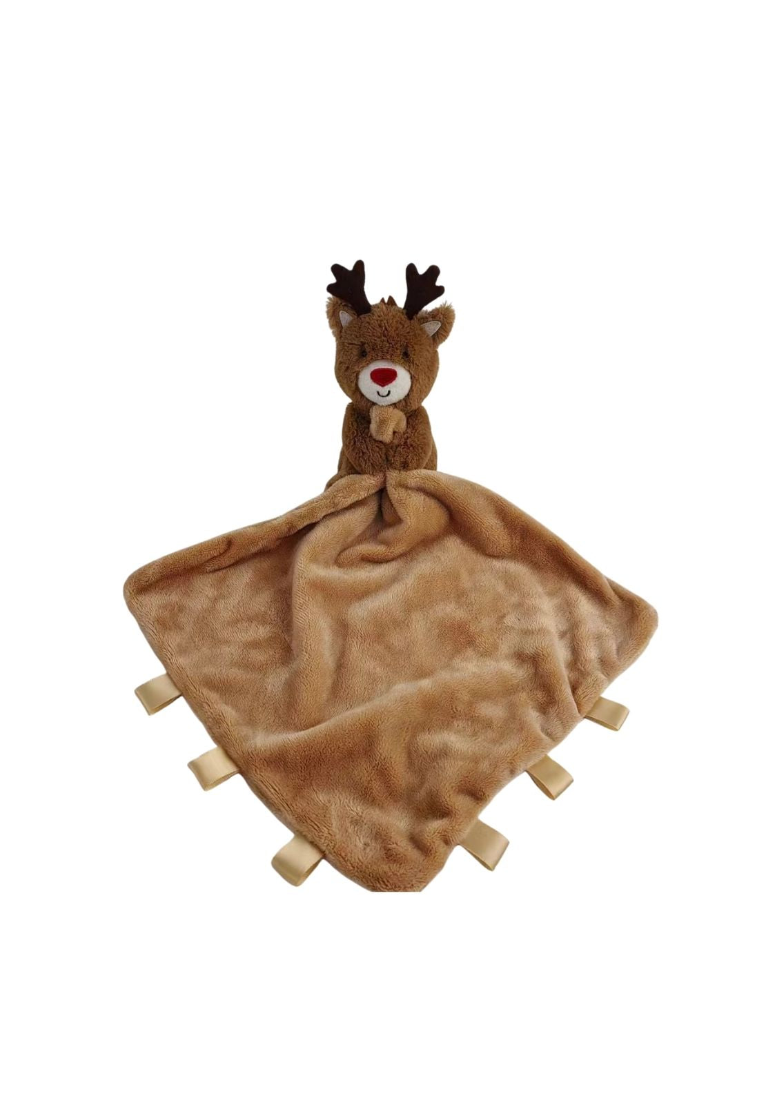 Ziggle Reindeer Plush Comforter Blanket - Brown 1 Shaws Department Stores