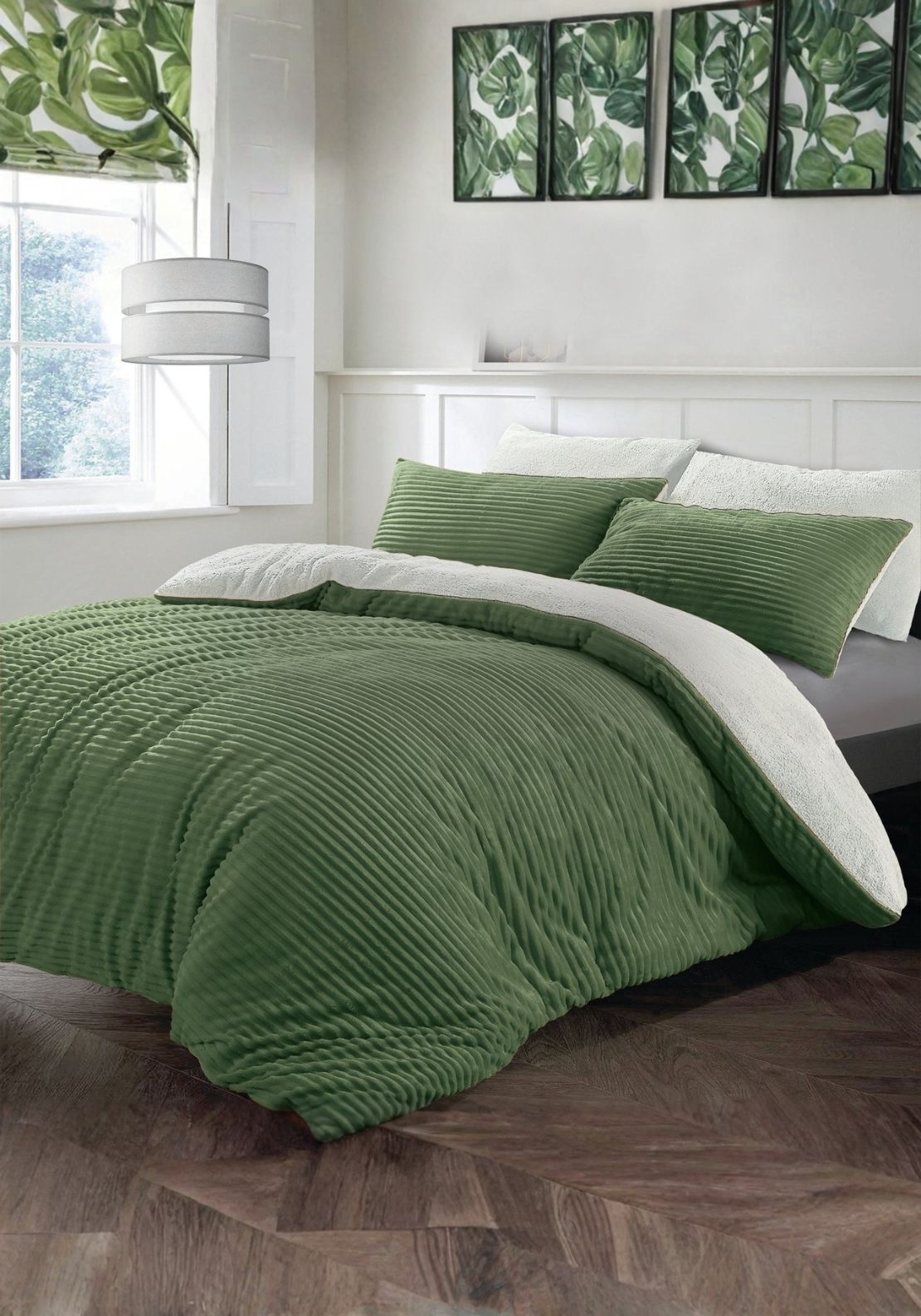 The Home Collection Plush Soft Cord Teddy Duvet Set 1 Shaws Department Stores
