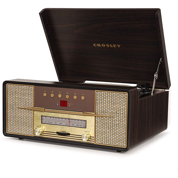 Crosley MA4 Rhapsody Entertainment Center - Mahogany | CR7016A 3 Shaws Department Stores